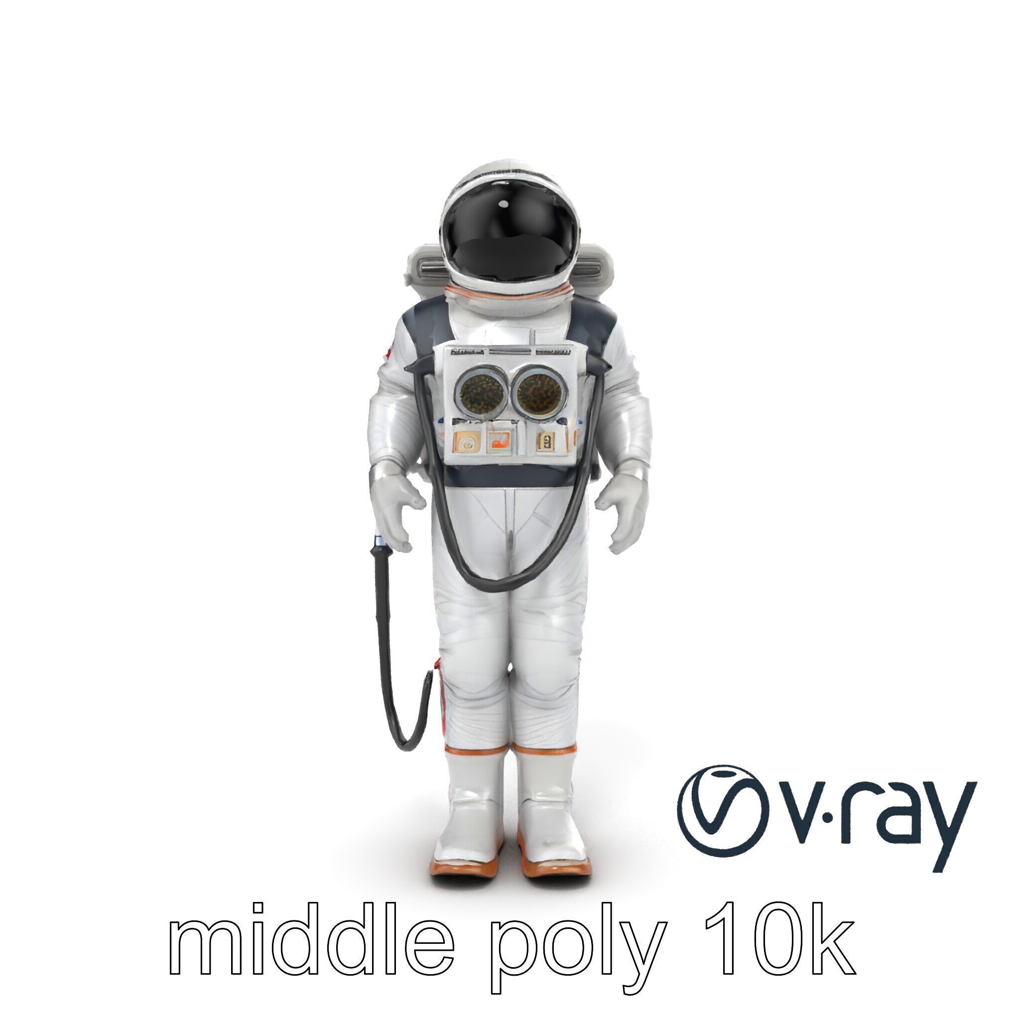 Soviet Zenit Spacesuit Buran Program model pack Low-poly 3D model_17