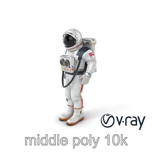 Soviet Zenit Spacesuit Buran Program model pack Low-poly 3D model