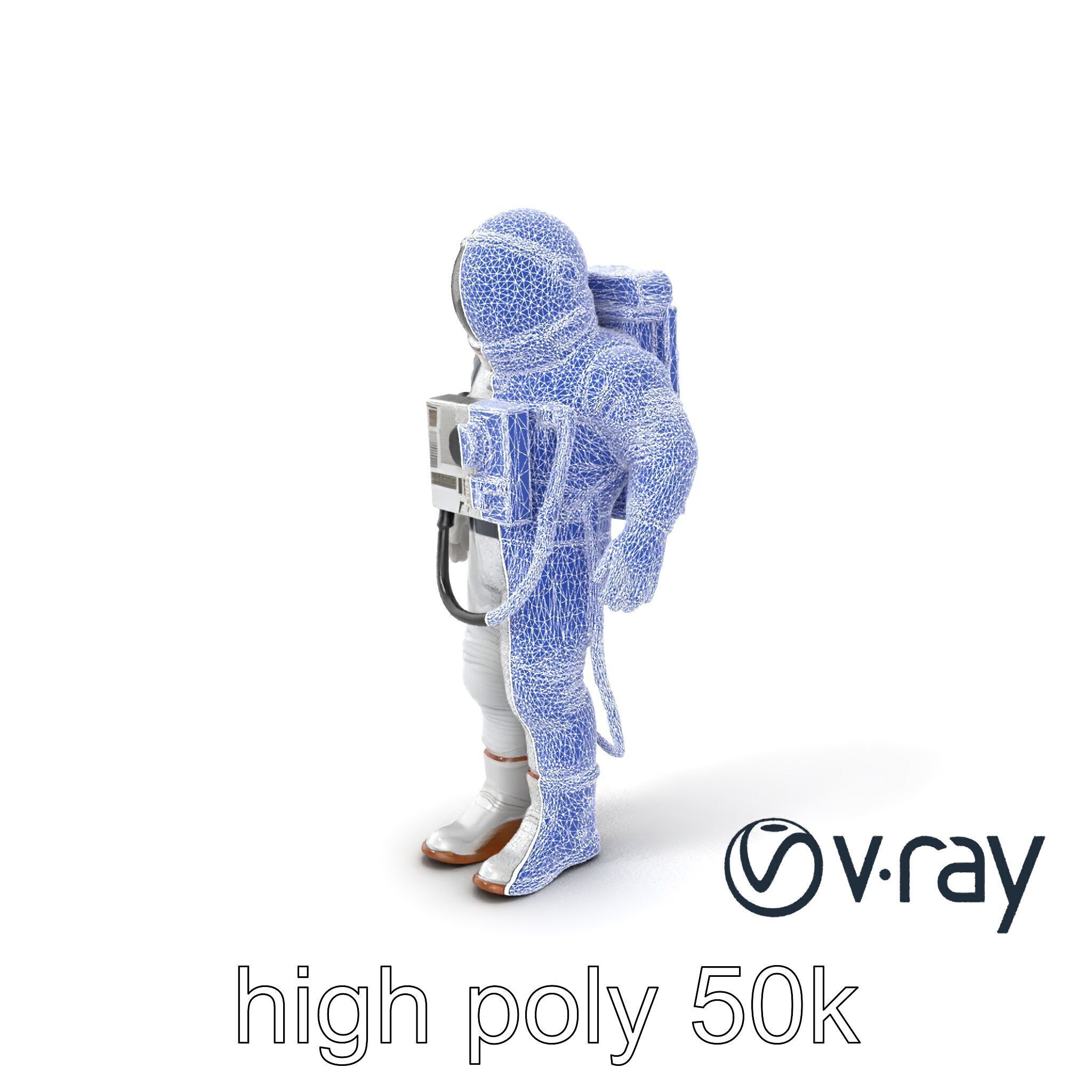 Soviet Zenit Spacesuit Buran Program model pack Low-poly 3D model_9