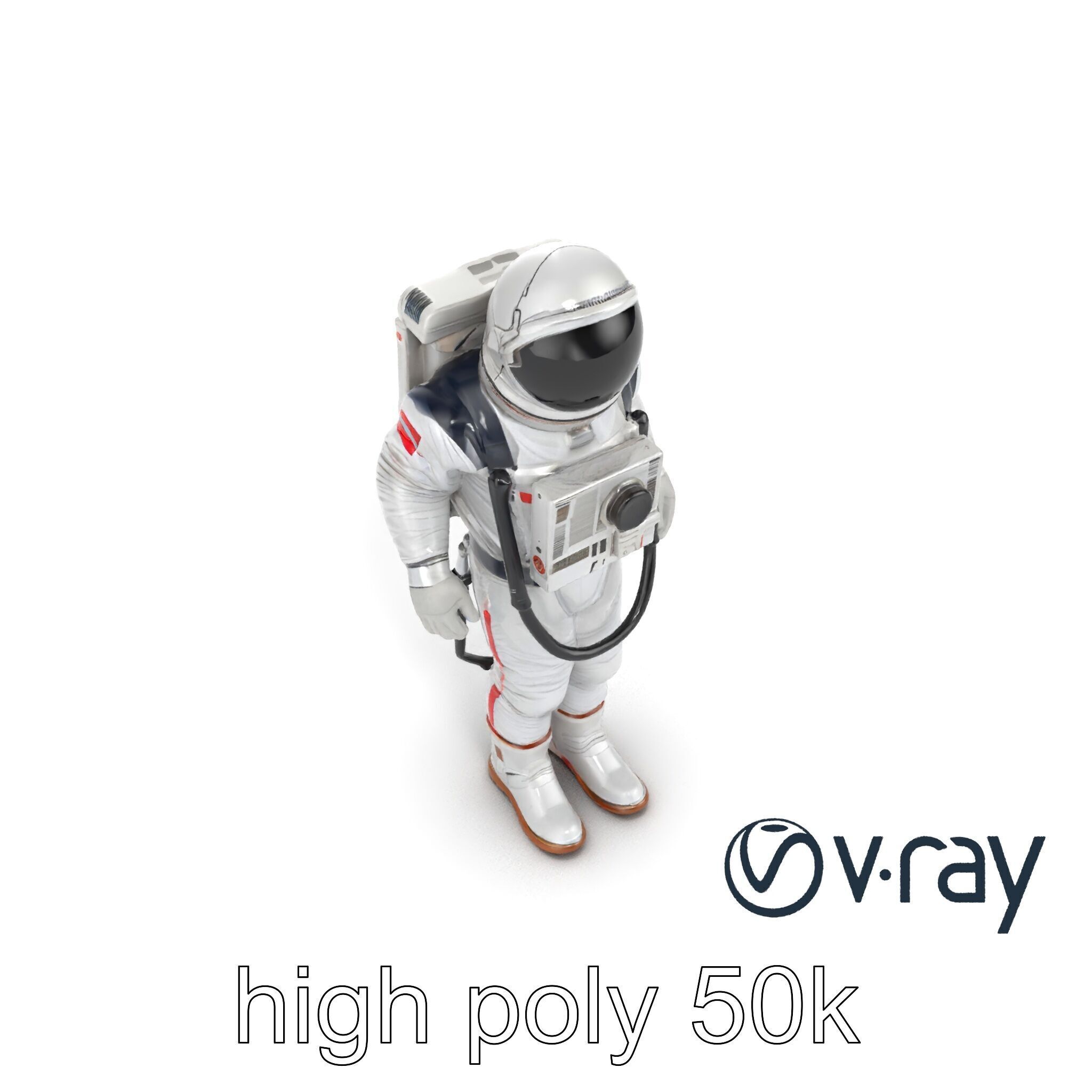 Soviet Zenit Spacesuit Buran Program model pack Low-poly 3D model_31