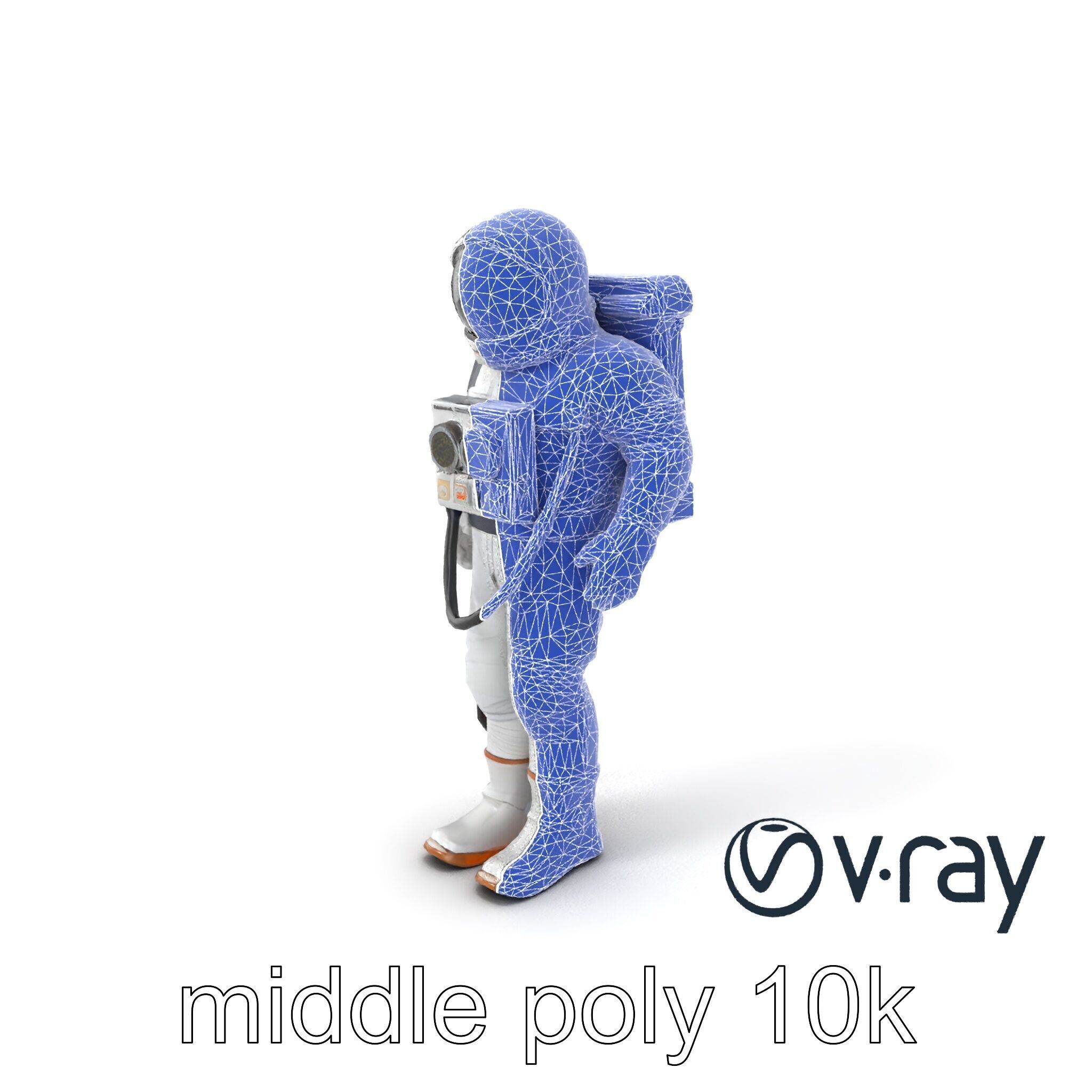 Soviet Zenit Spacesuit Buran Program model pack Low-poly 3D model_7