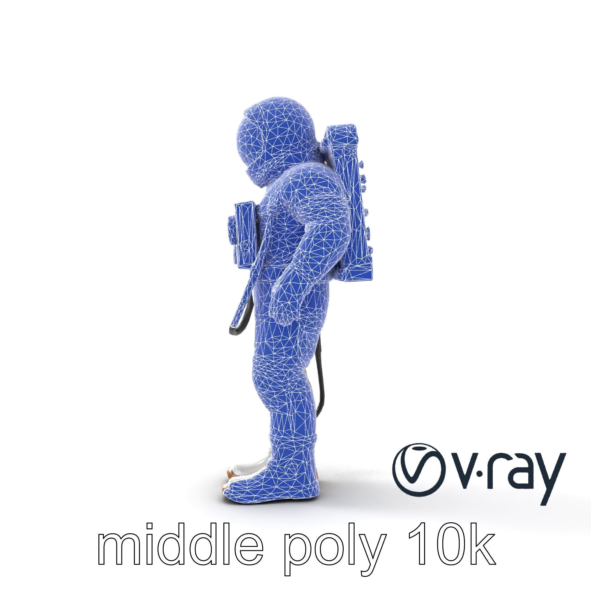 Soviet Zenit Spacesuit Buran Program model pack Low-poly 3D model_26