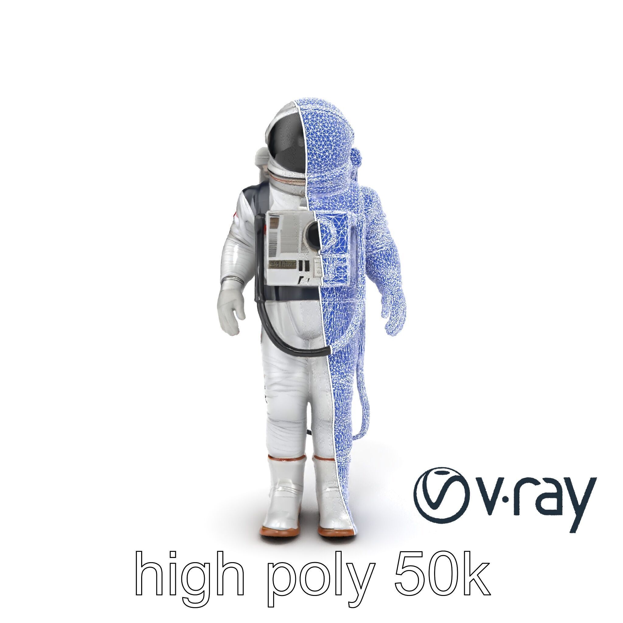 Soviet Zenit Spacesuit Buran Program model pack Low-poly 3D model_12