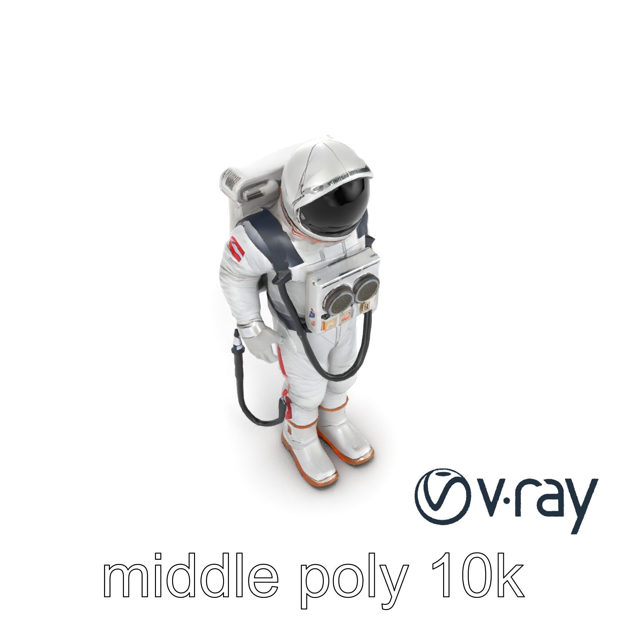 Soviet Zenit Spacesuit Buran Program model pack Low-poly 3D model_28