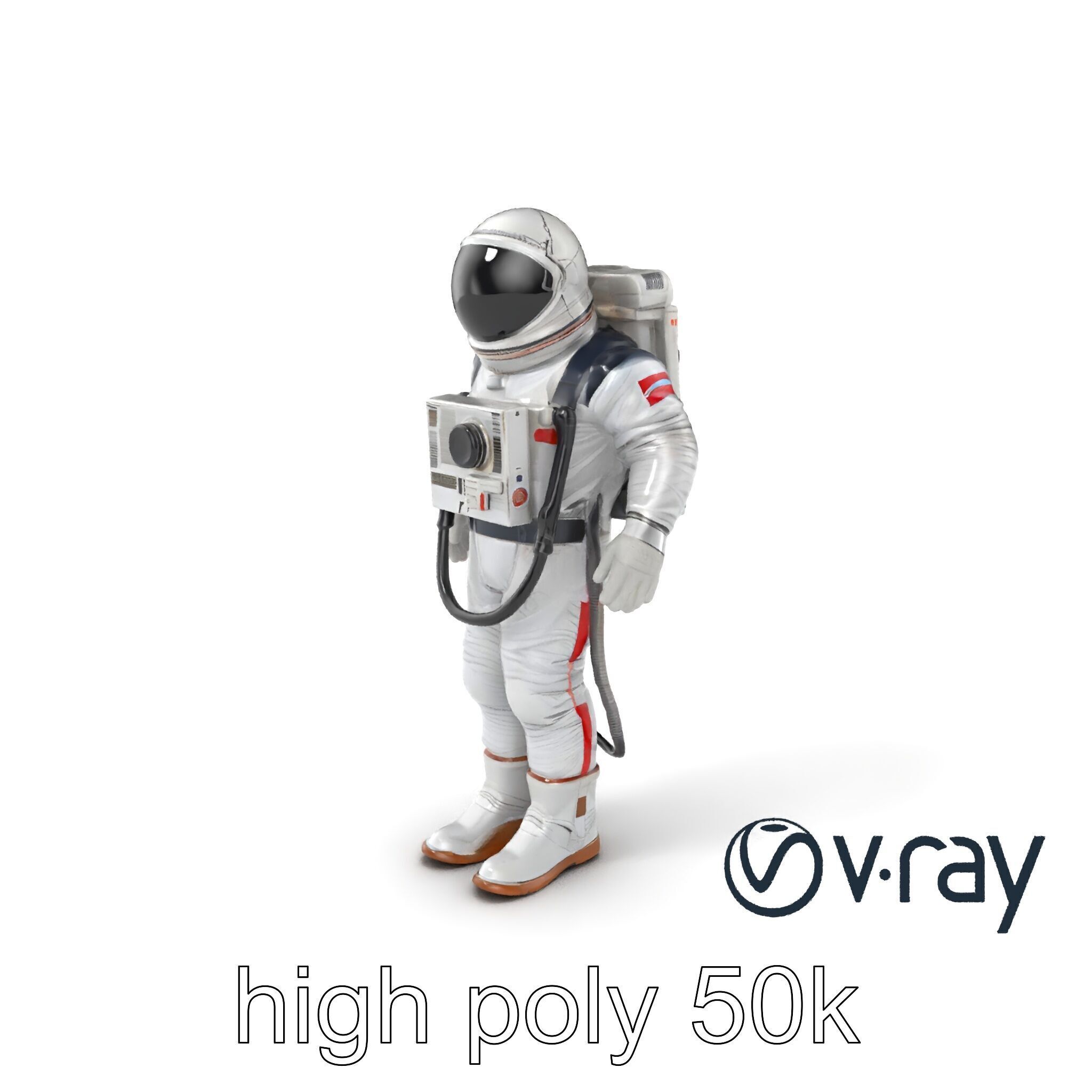 Soviet Zenit Spacesuit Buran Program model pack Low-poly 3D model_6