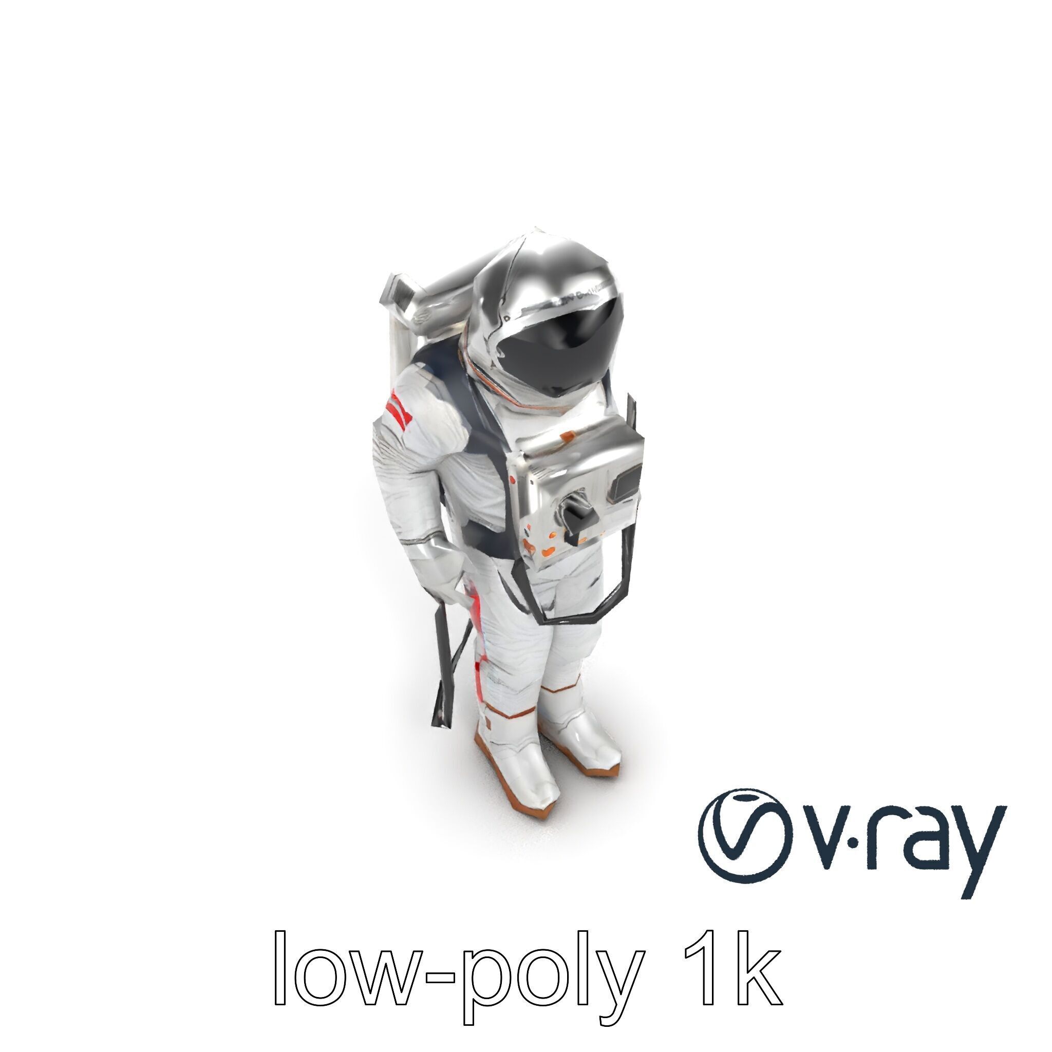 Soviet Zenit Spacesuit Buran Program model pack Low-poly 3D model_8
