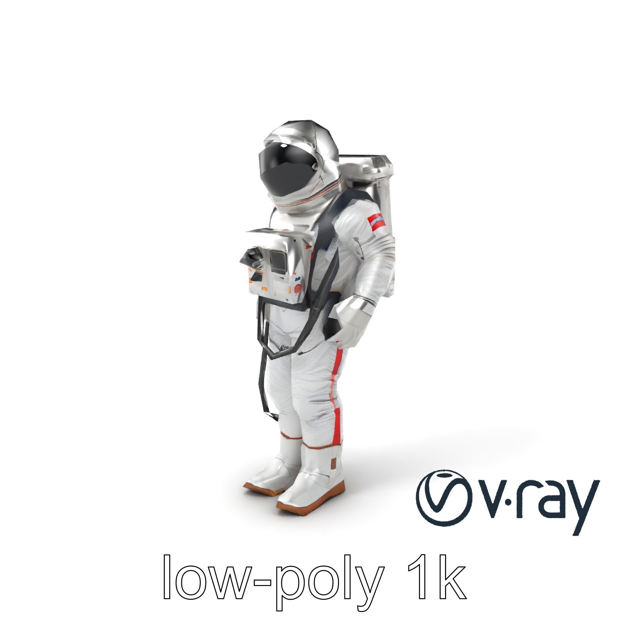 Soviet Zenit Spacesuit Buran Program model pack Low-poly 3D model_2