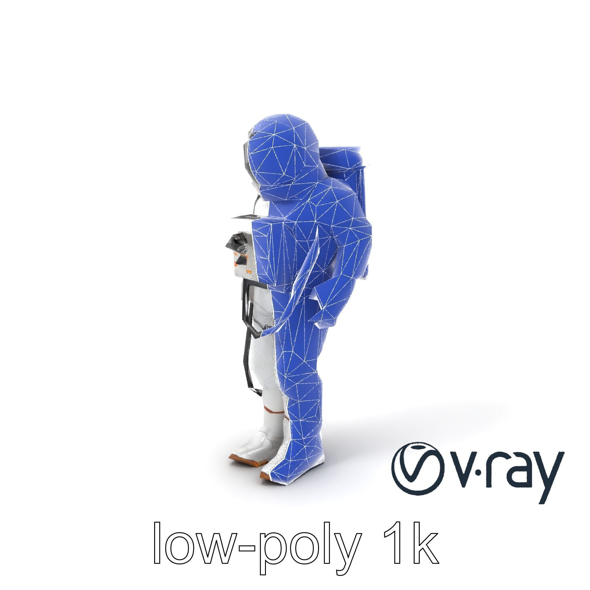 Soviet Zenit Spacesuit Buran Program model pack Low-poly 3D model_14