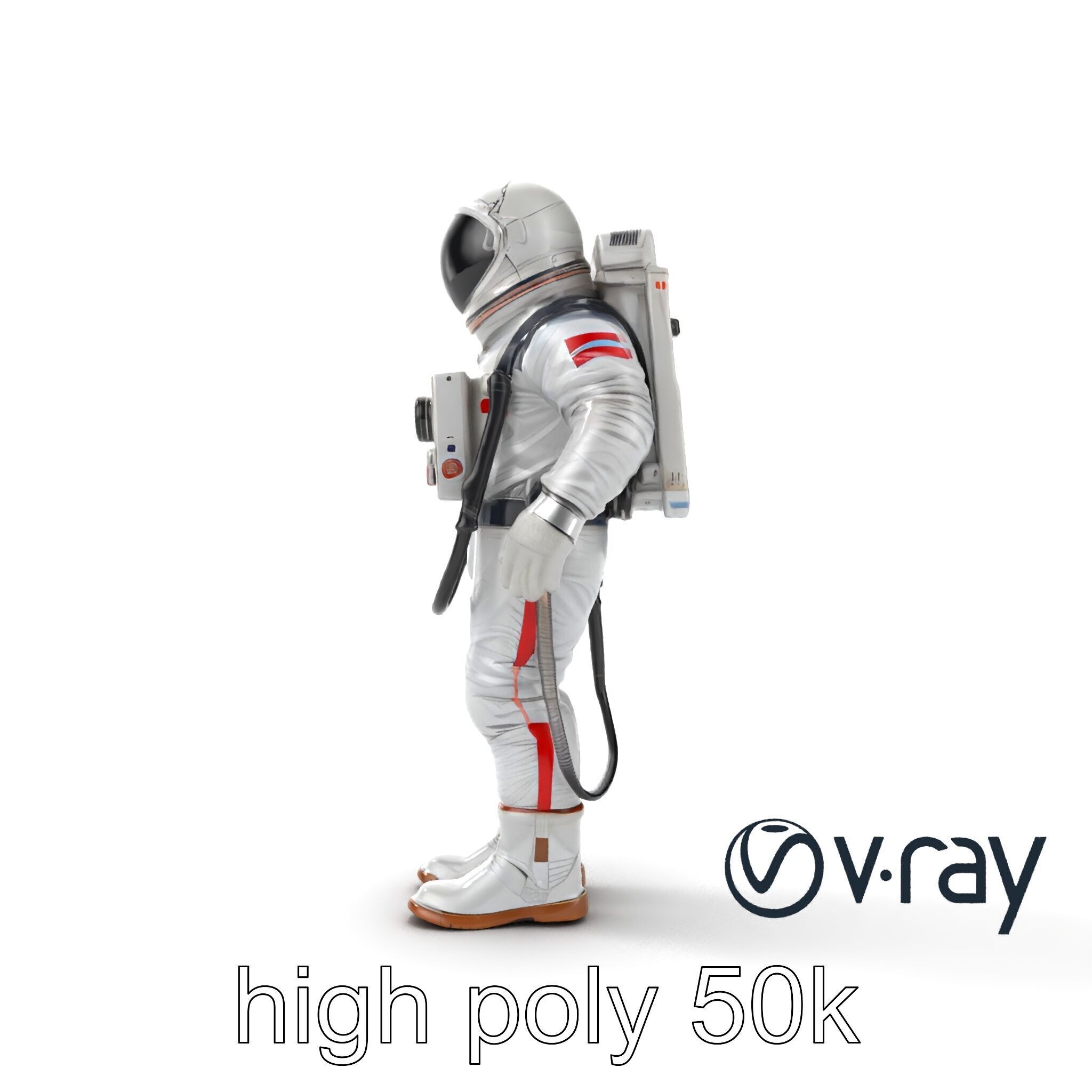 Soviet Zenit Spacesuit Buran Program model pack Low-poly 3D model_18