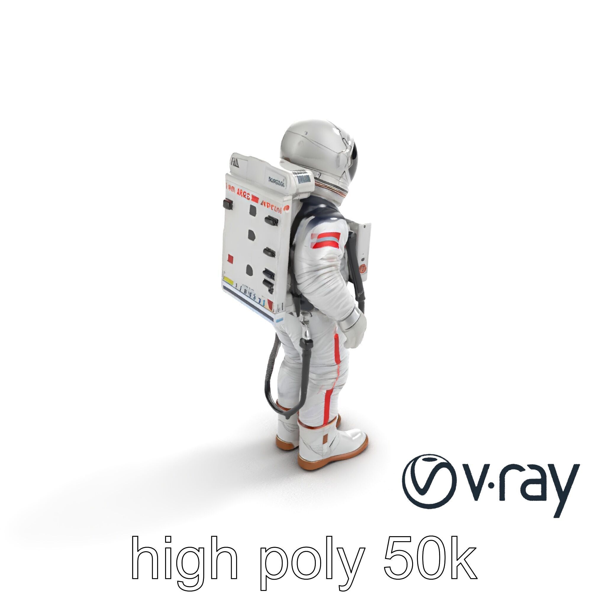 Soviet Zenit Spacesuit Buran Program model pack Low-poly 3D model_13