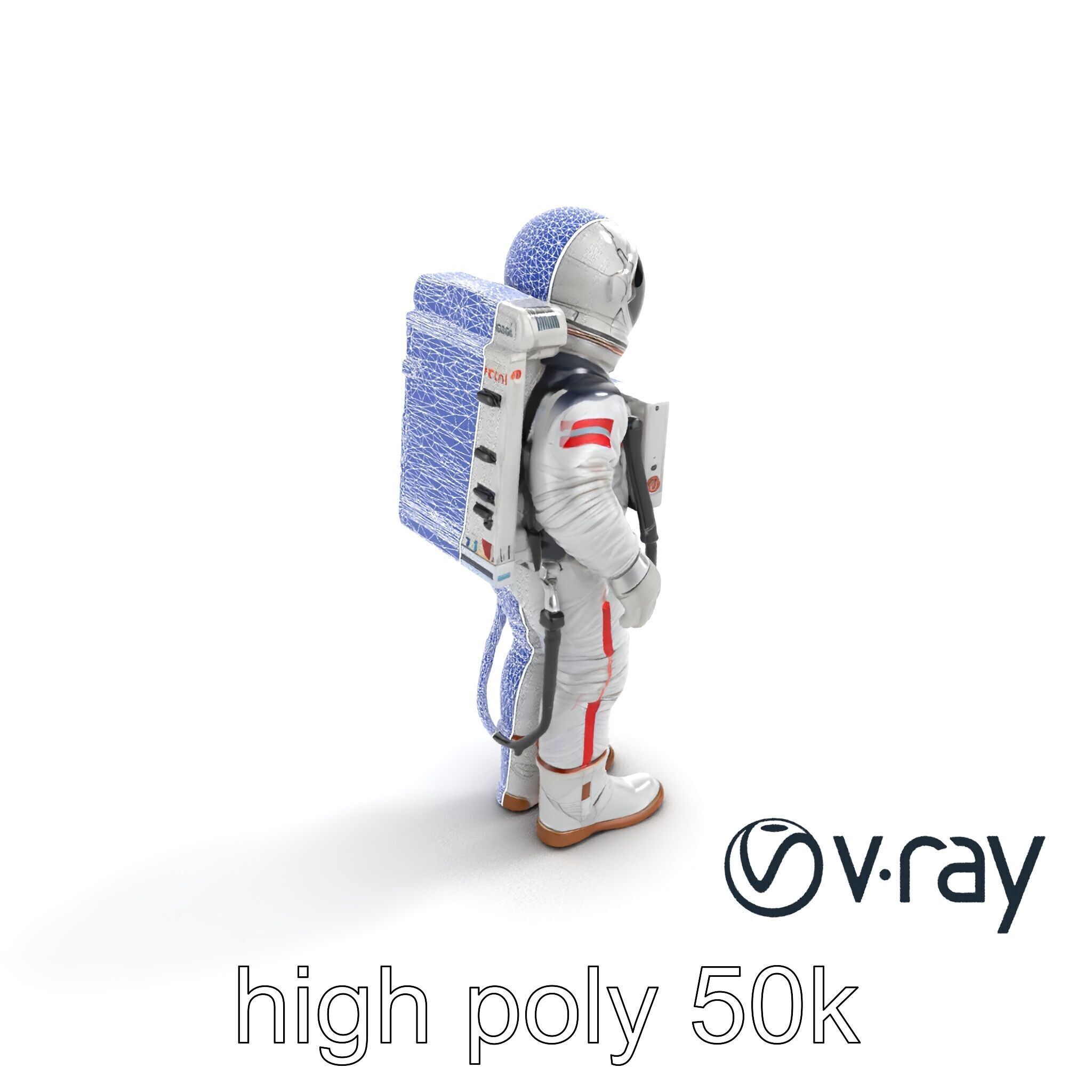 Soviet Zenit Spacesuit Buran Program model pack Low-poly 3D model_16