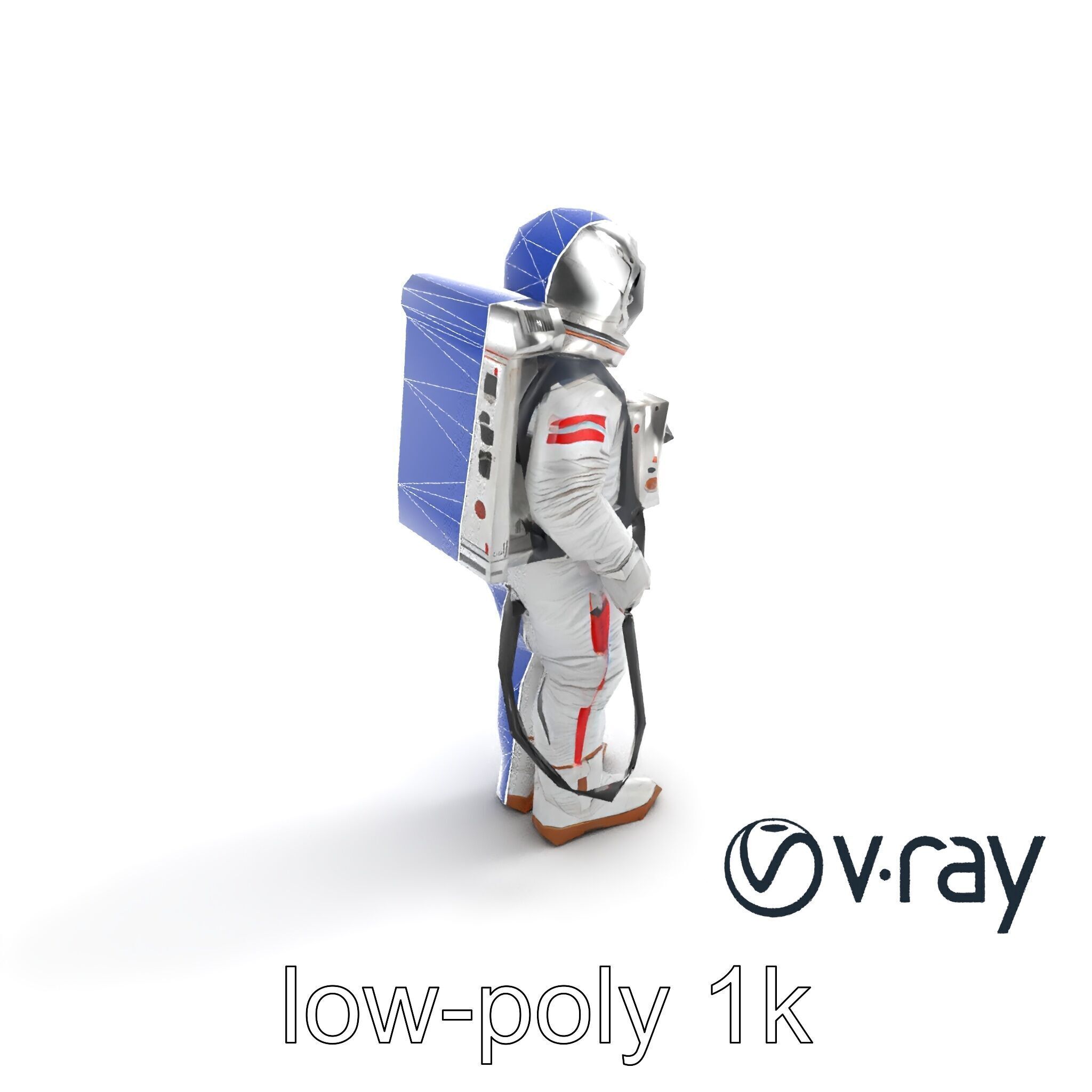 Soviet Zenit Spacesuit Buran Program model pack Low-poly 3D model_19