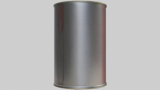 Canned Chili model Low-poly 3D model 4