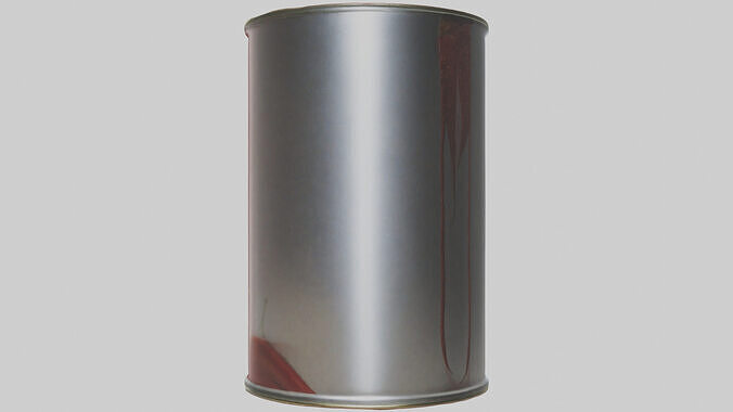 Canned Chili model Low-poly 3D model 3