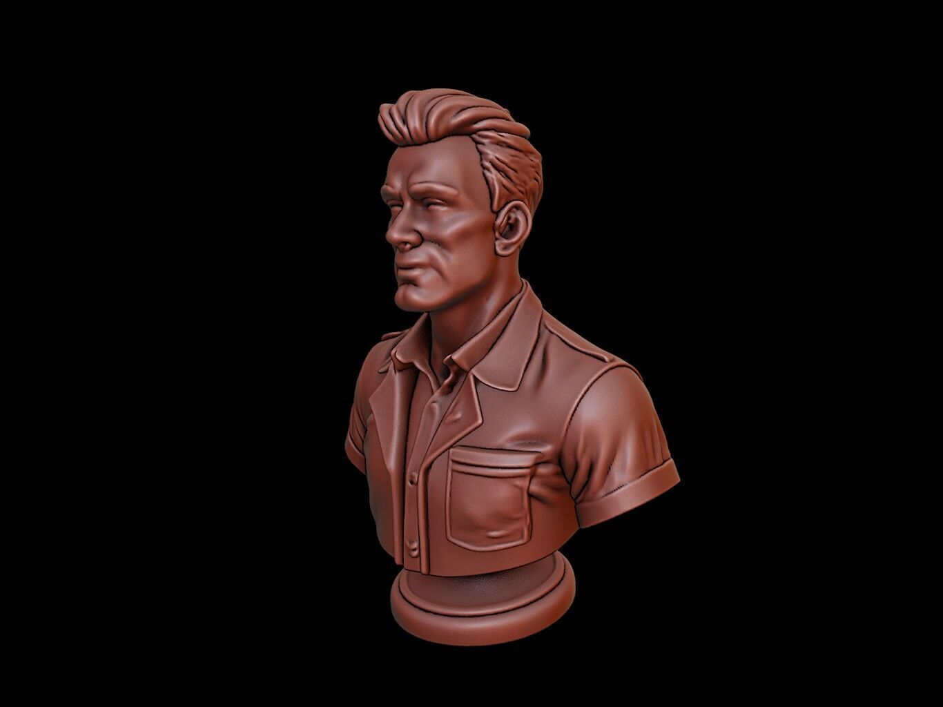 Software Engineer Bust 3D print model_2