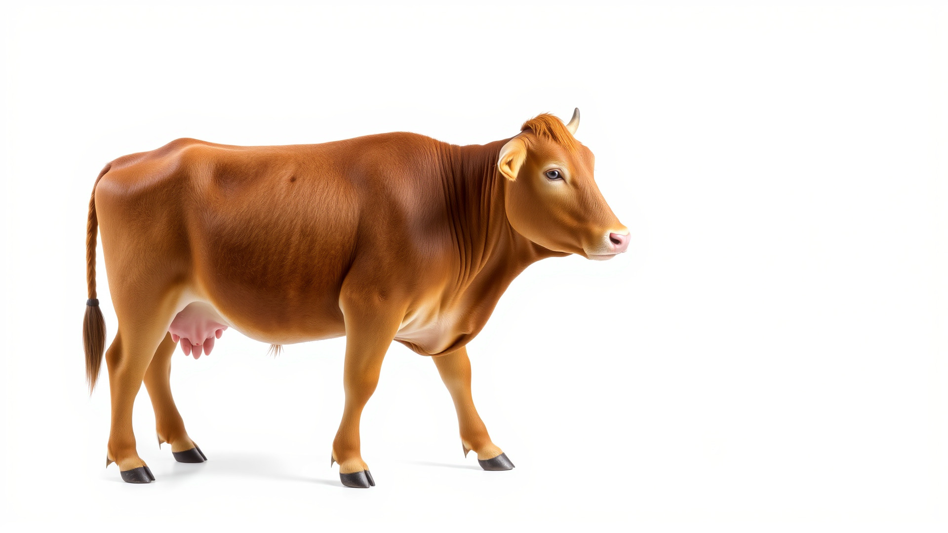 Realistic Brown Cow 3D Model Pack Low-poly 3D model_1