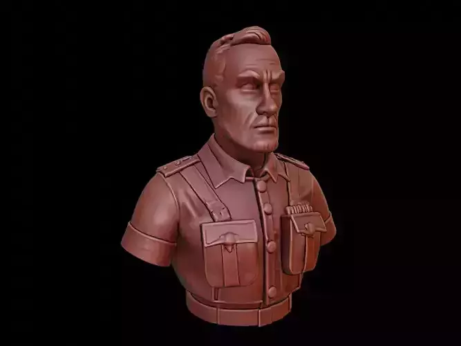Soldier Bust 3D print model