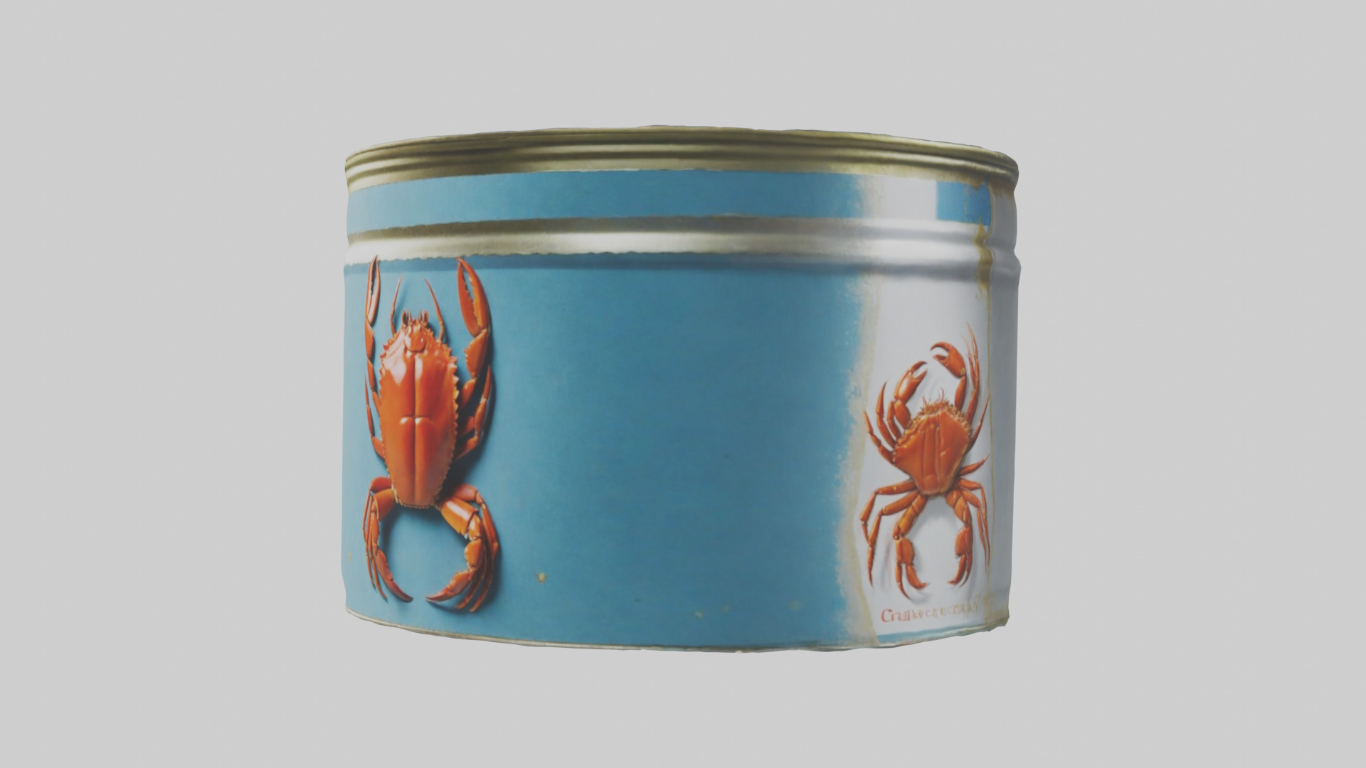 Canned Crab model Low-poly 3D model_10