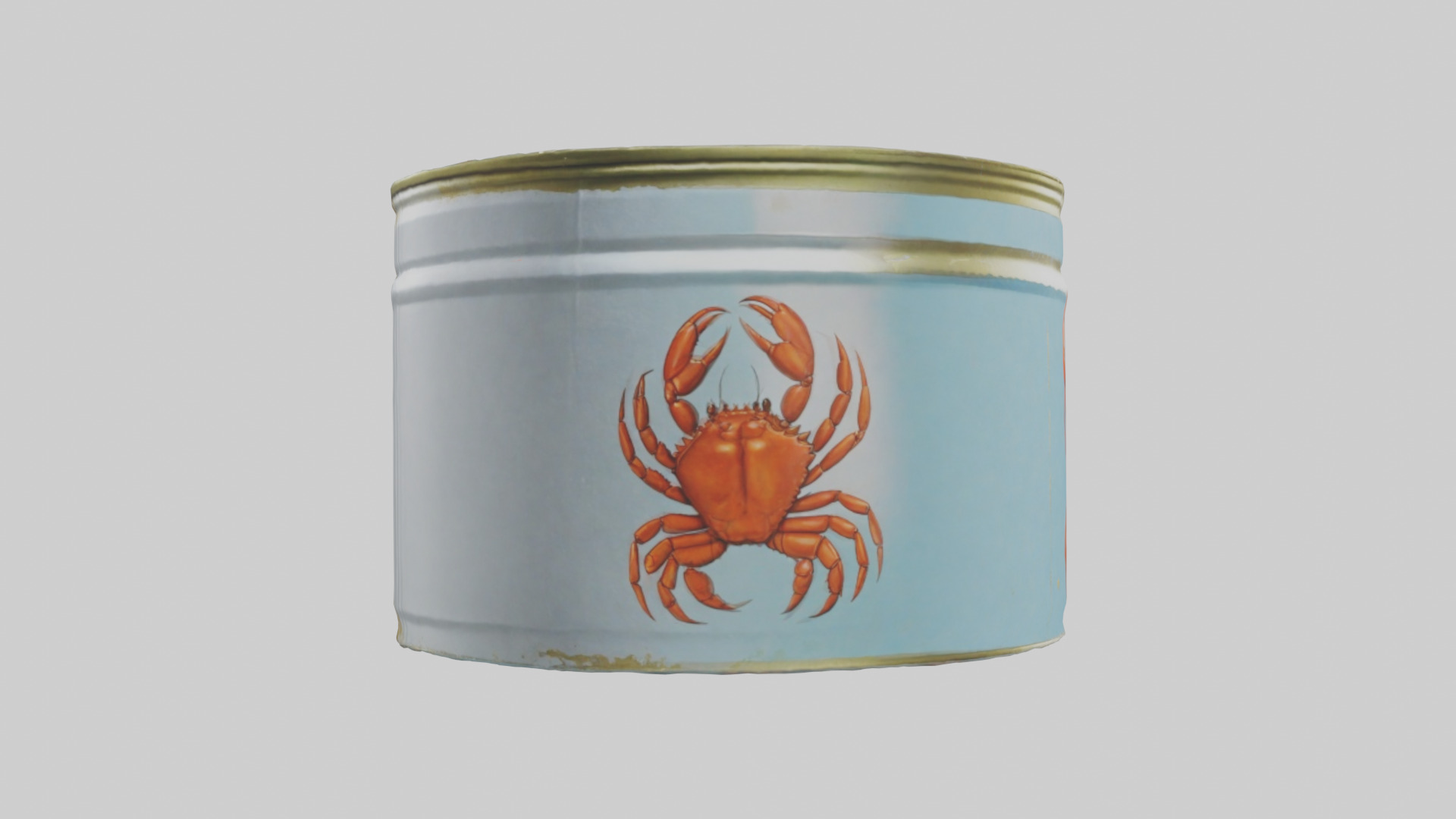 Canned Crab model Low-poly 3D model_13