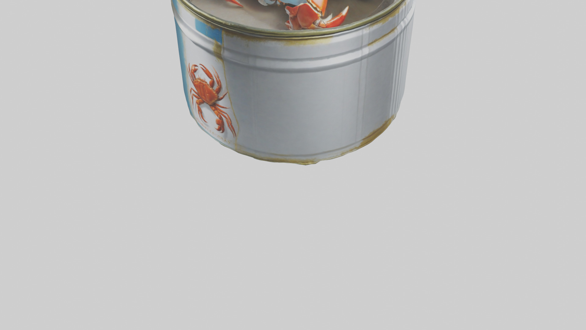 Canned Crab model Low-poly 3D model_3