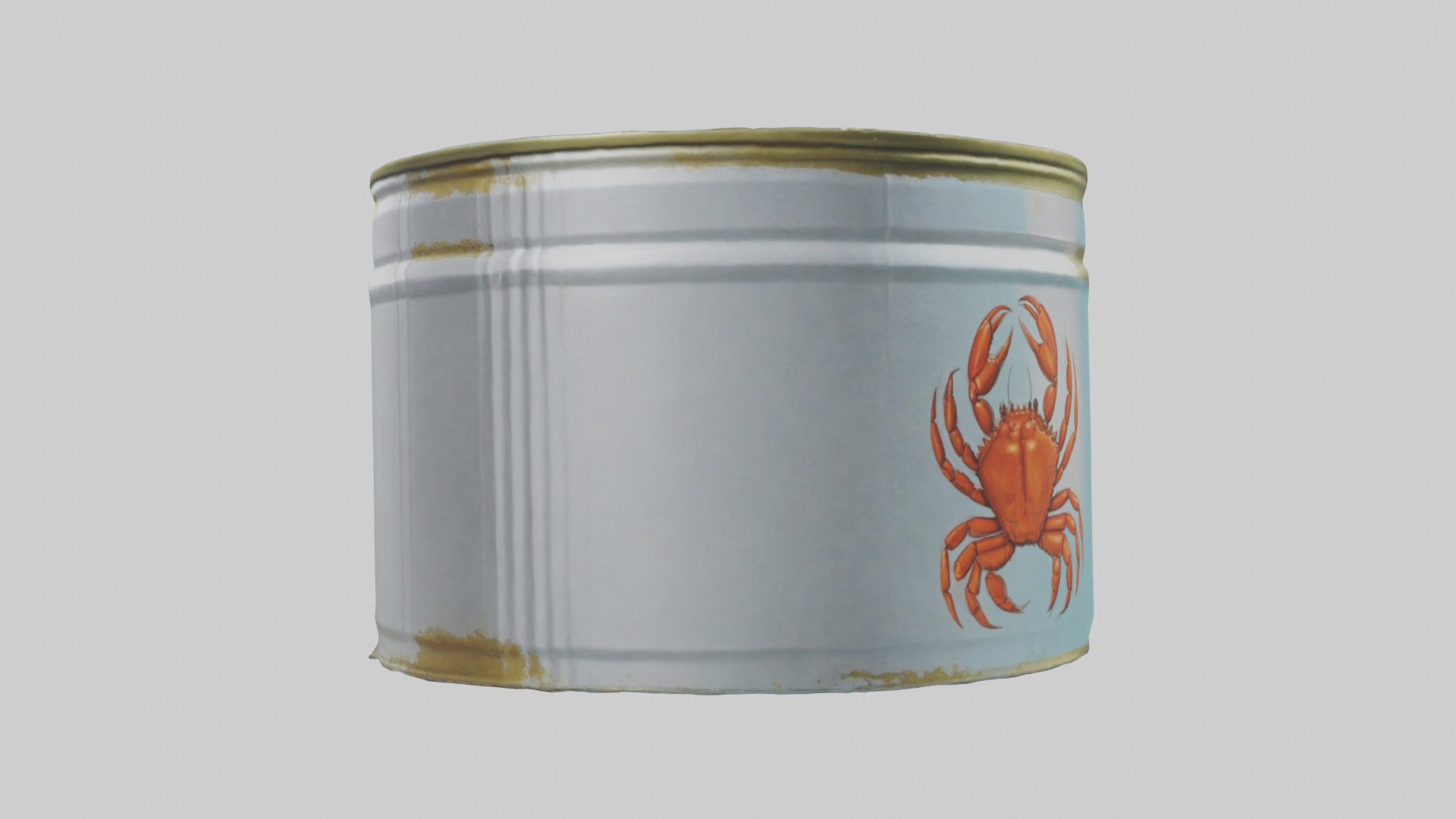 Canned Crab model Low-poly 3D model_2