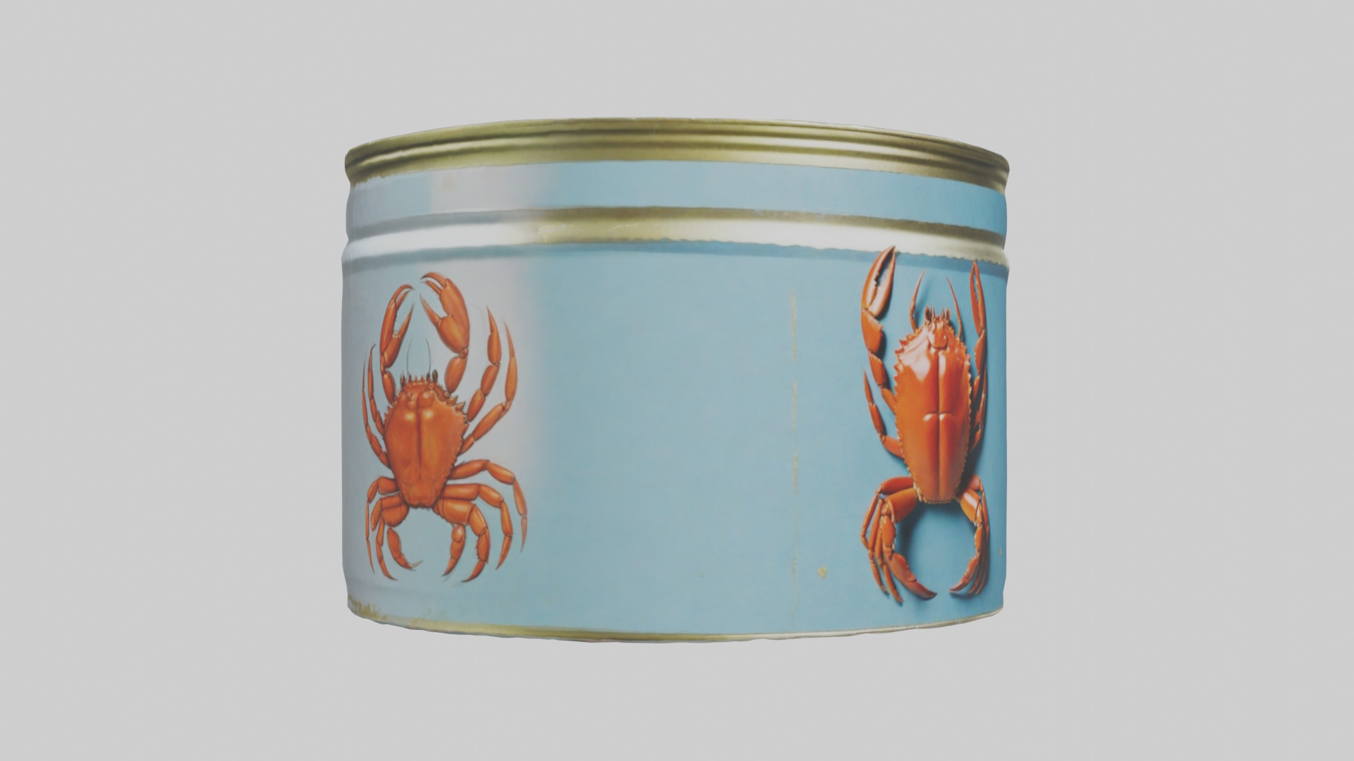 Canned Crab model Low-poly 3D model_7