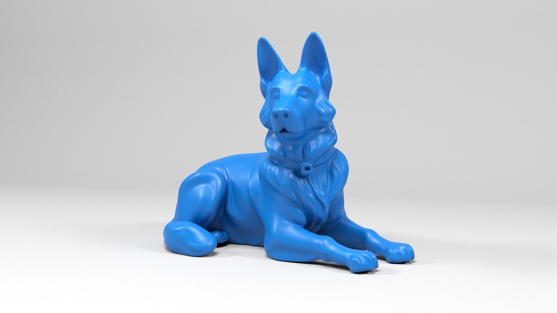 German shepherd dog 3D print model_2