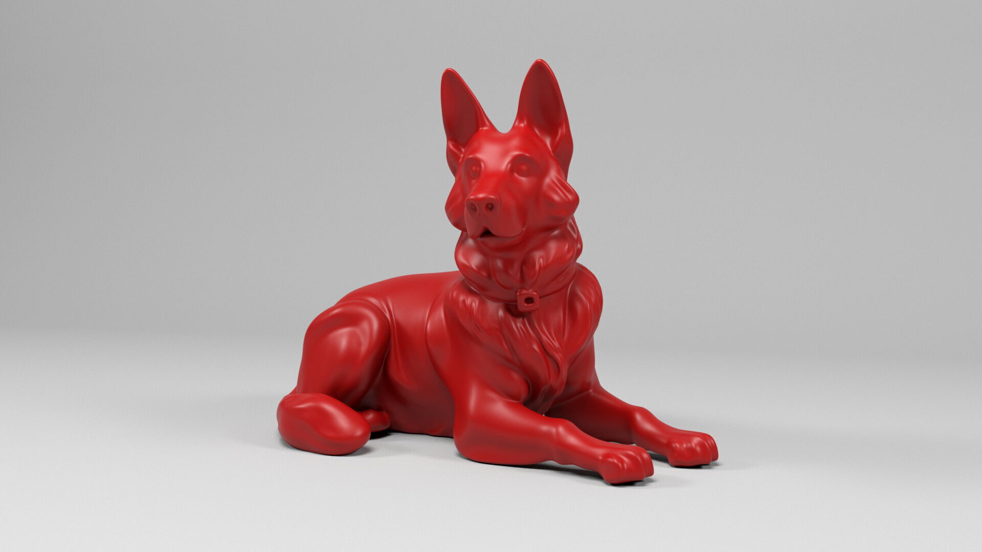 German shepherd dog 3D print model_7