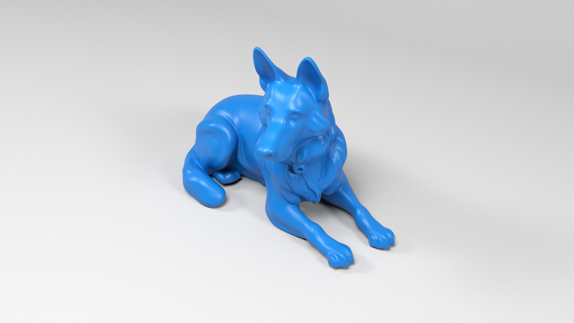 German shepherd dog 3D print model_3