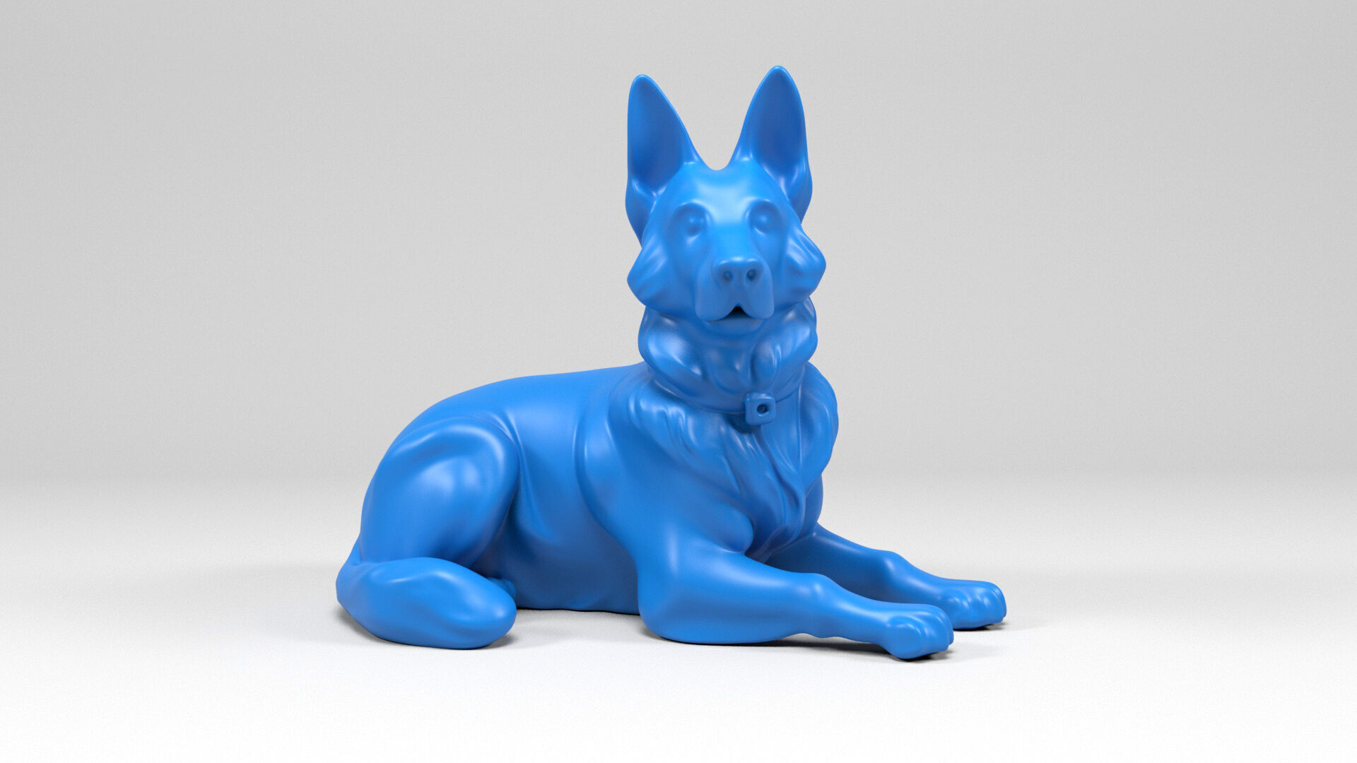 German shepherd dog 3D print model_4