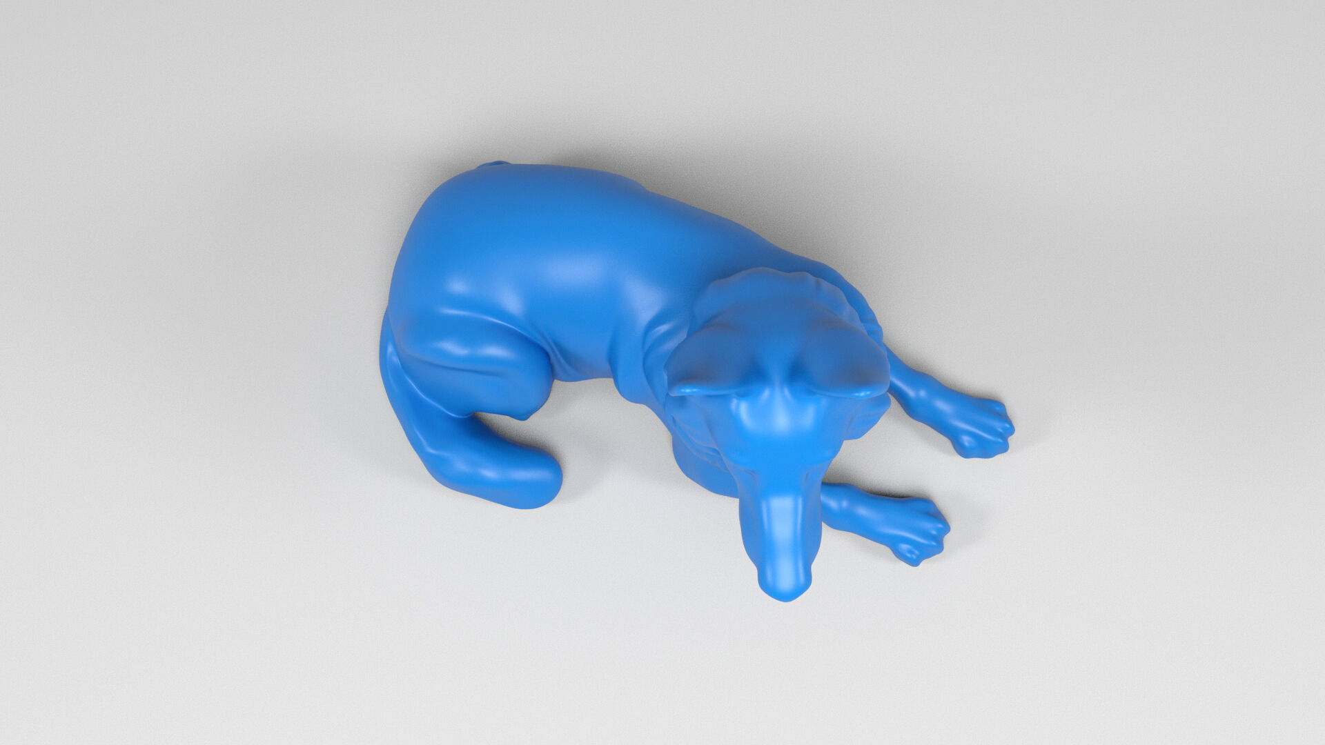 German shepherd dog 3D print model_5