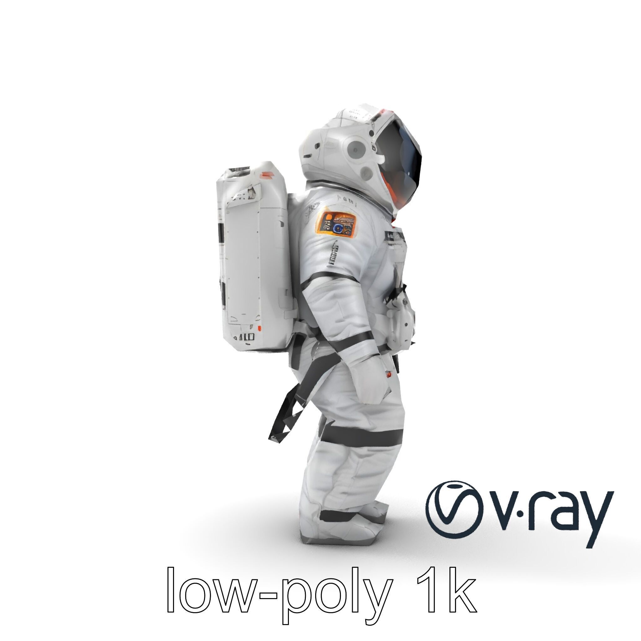 Japanese JAXA Spacesuit Prototype model pack Low-poly 3D model_23