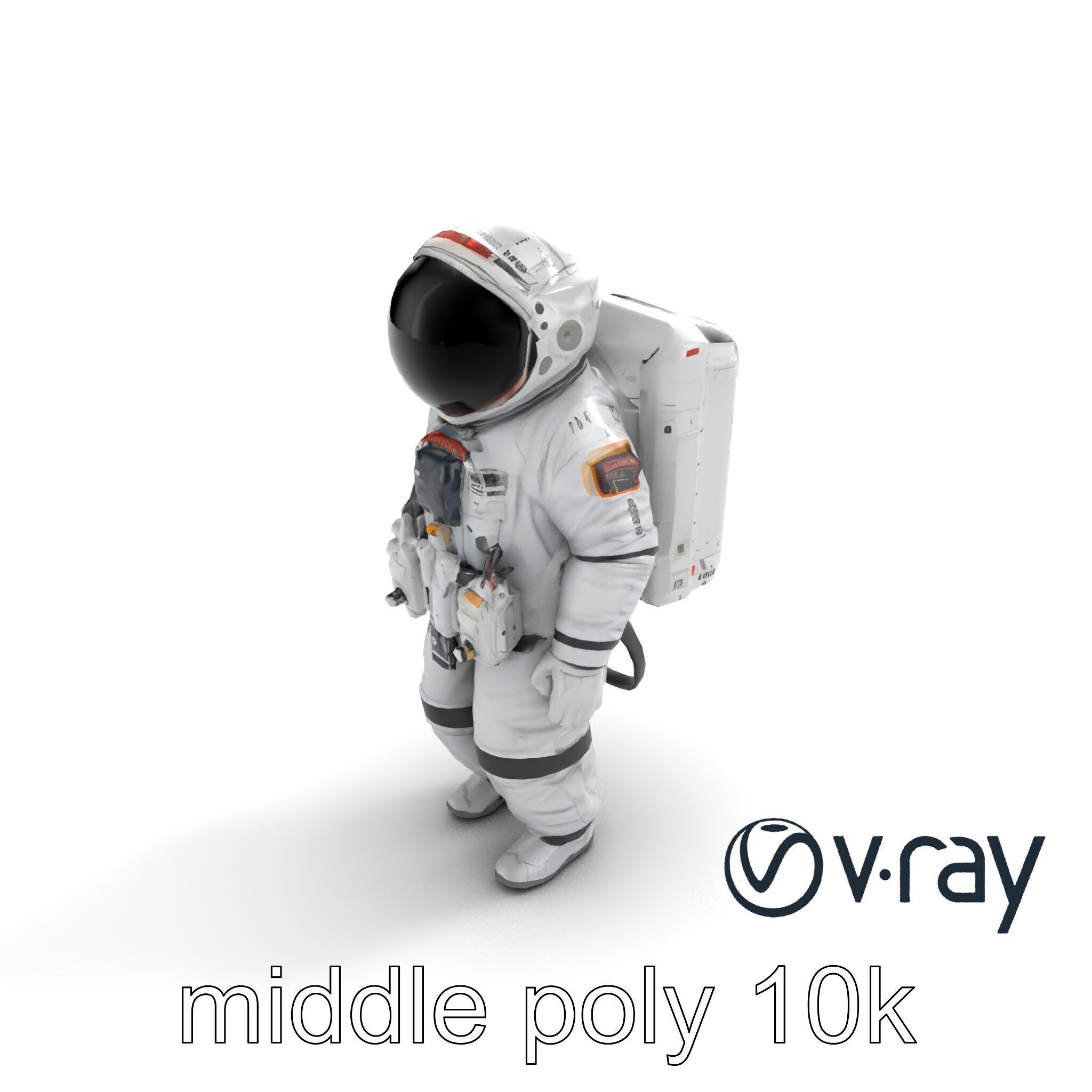 Japanese JAXA Spacesuit Prototype model pack Low-poly 3D model_4