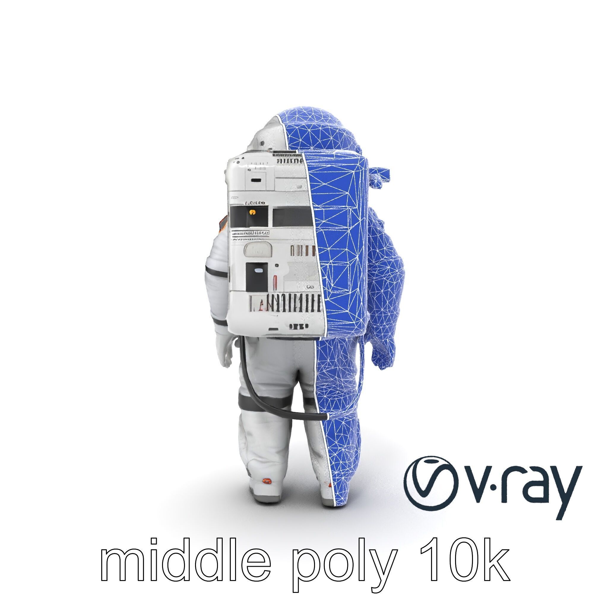 Japanese JAXA Spacesuit Prototype model pack Low-poly 3D model_21