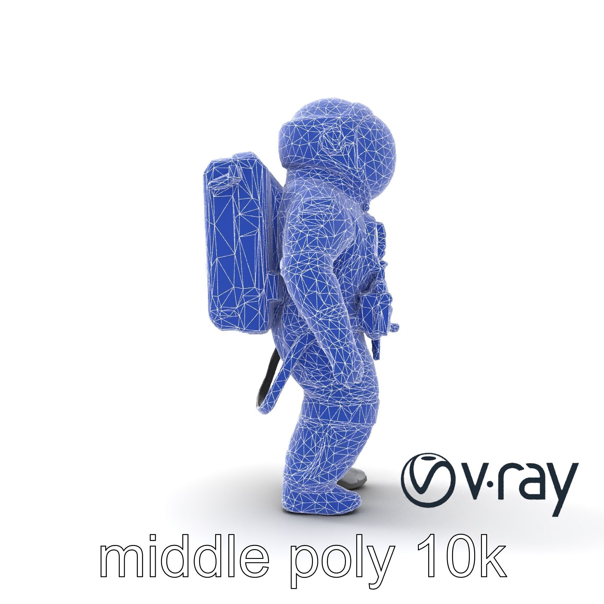 Japanese JAXA Spacesuit Prototype model pack Low-poly 3D model_26