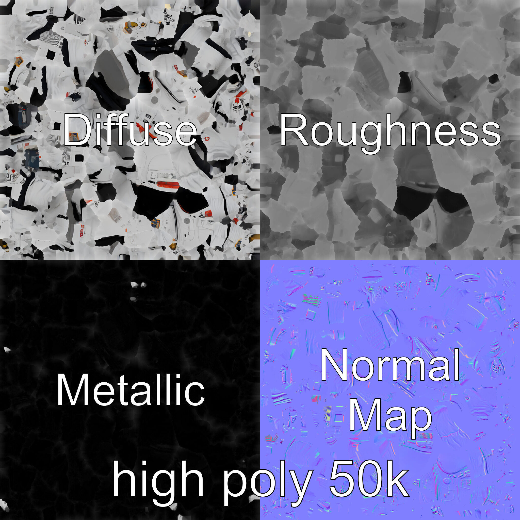 Japanese JAXA Spacesuit Prototype model pack Low-poly 3D model_1