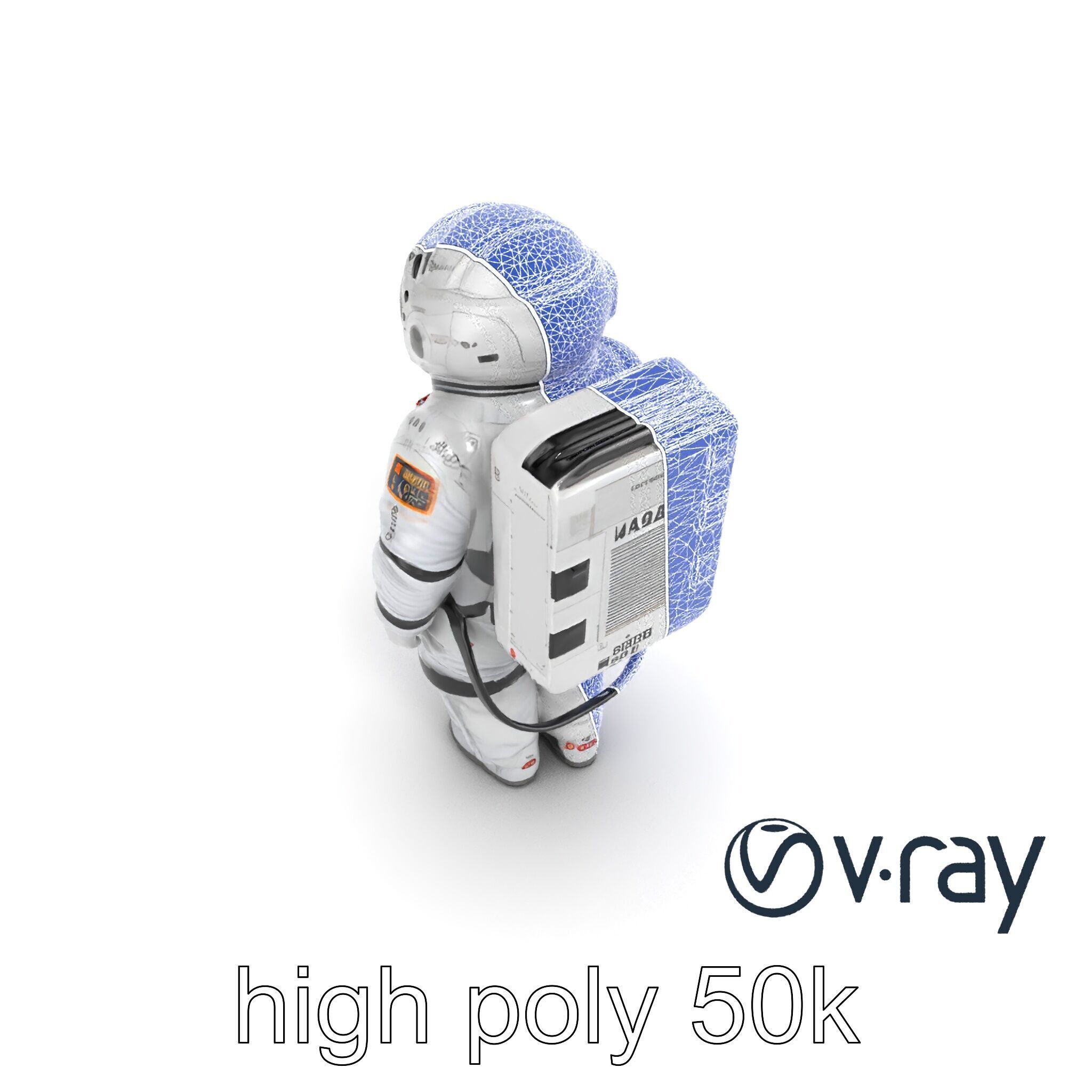 Japanese JAXA Spacesuit Prototype model pack Low-poly 3D model_30