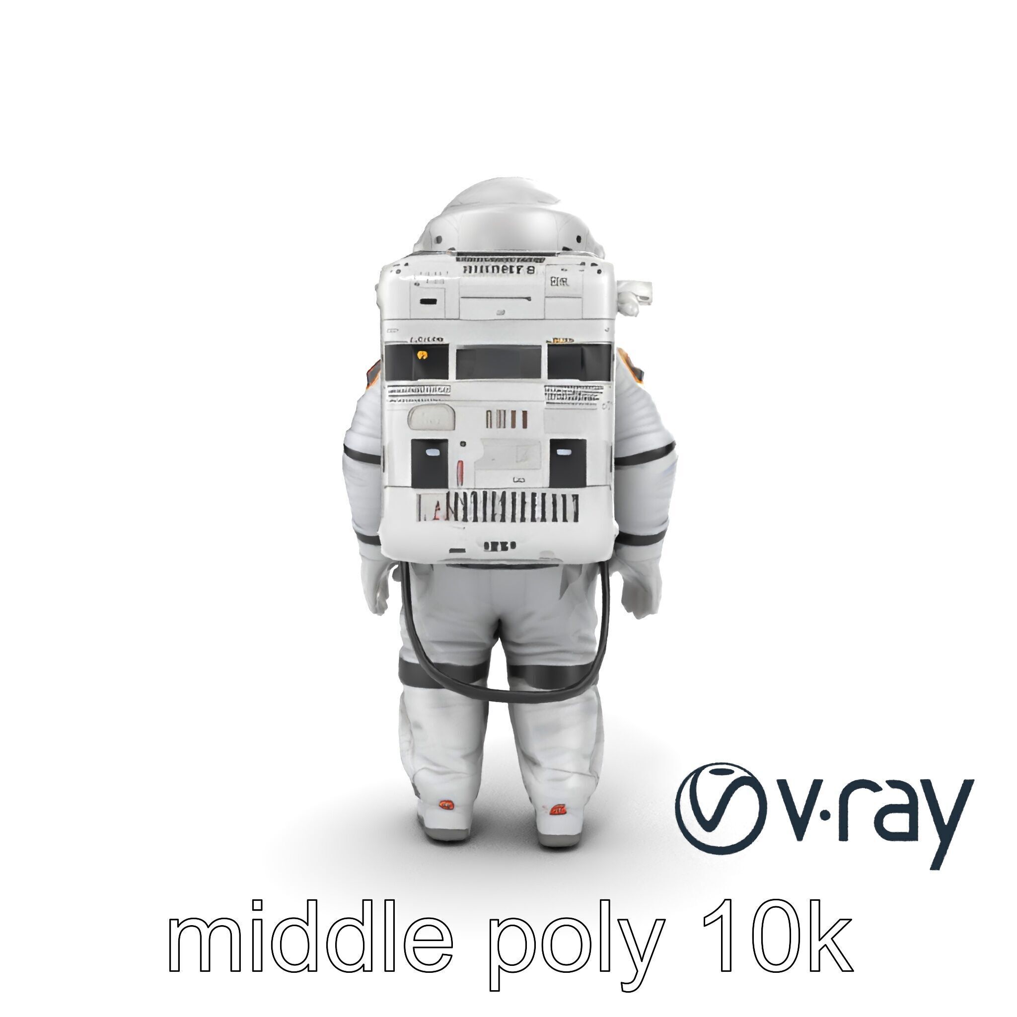 Japanese JAXA Spacesuit Prototype model pack Low-poly 3D model_17