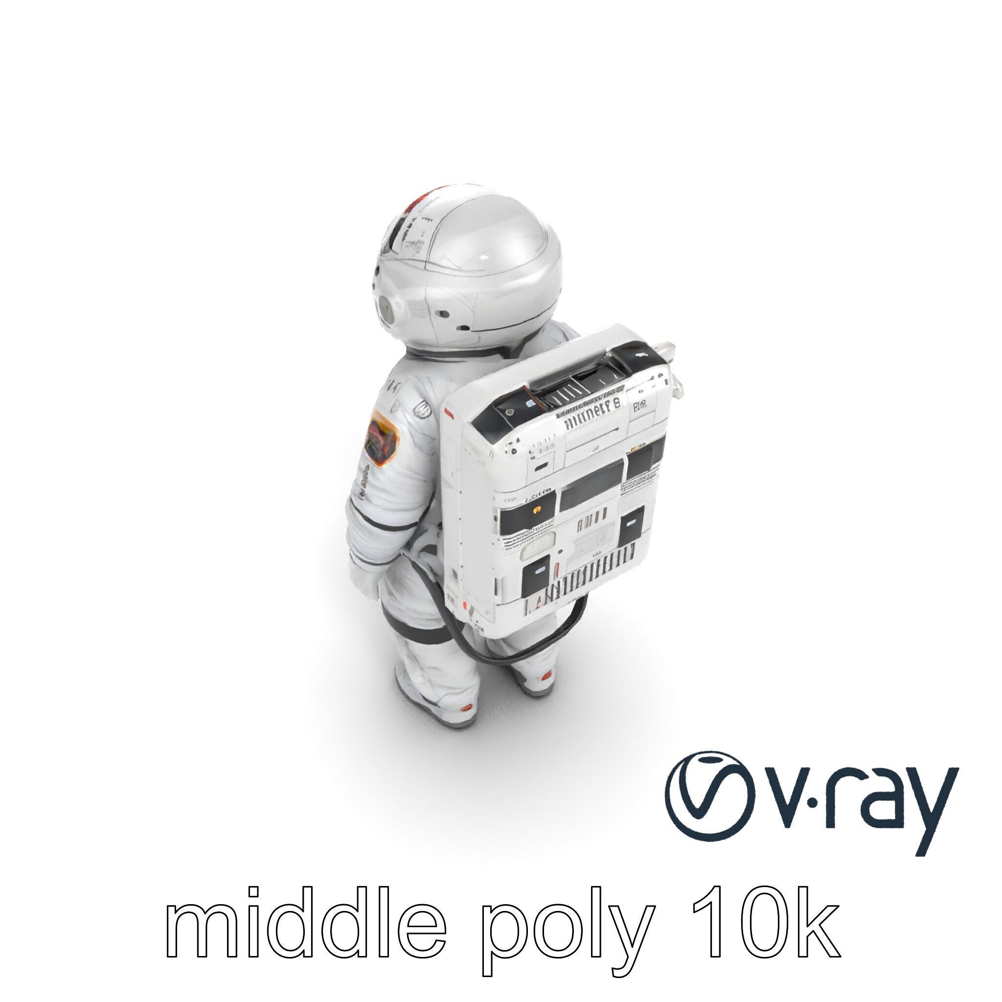 Japanese JAXA Spacesuit Prototype model pack Low-poly 3D model_28