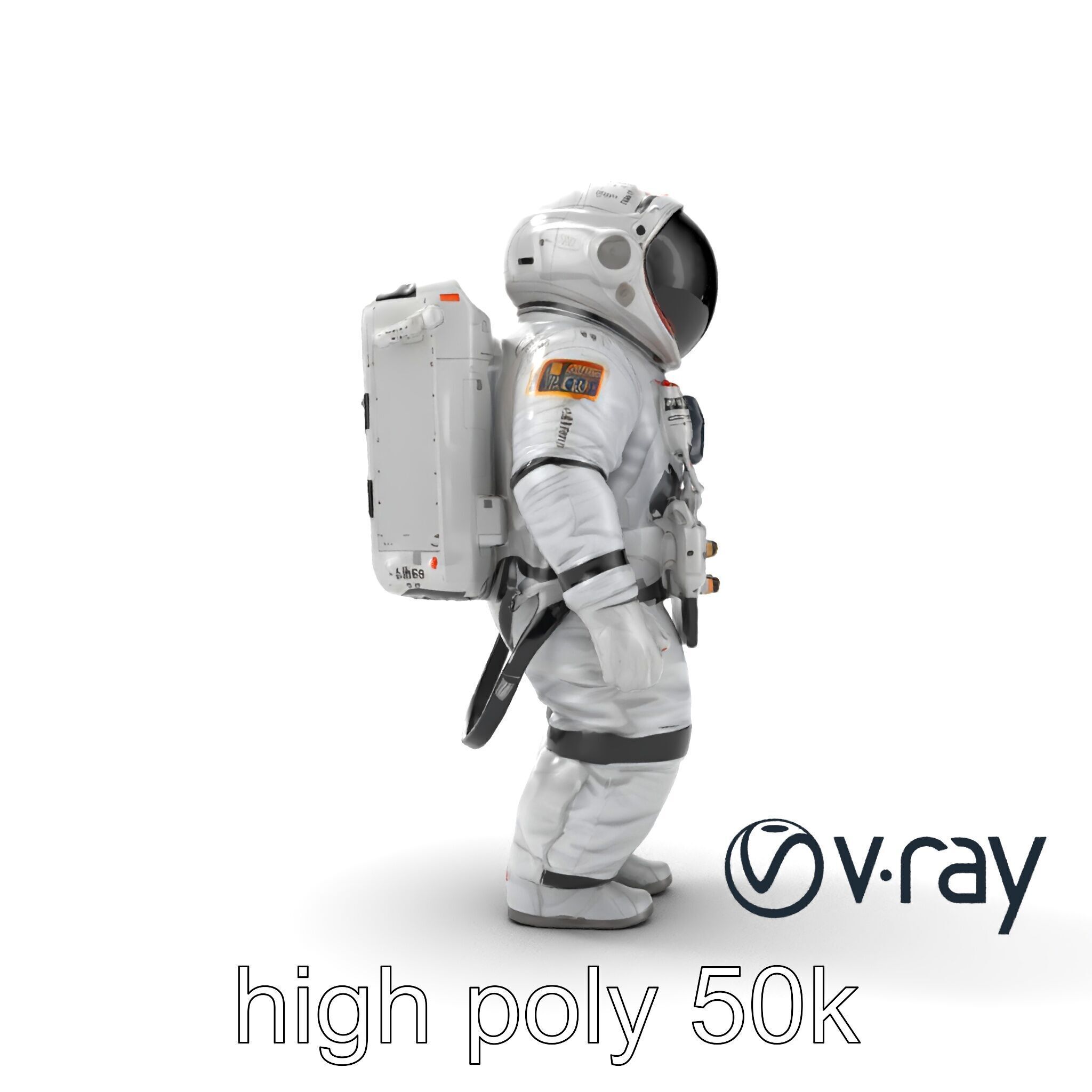 Japanese JAXA Spacesuit Prototype model pack Low-poly 3D model_27