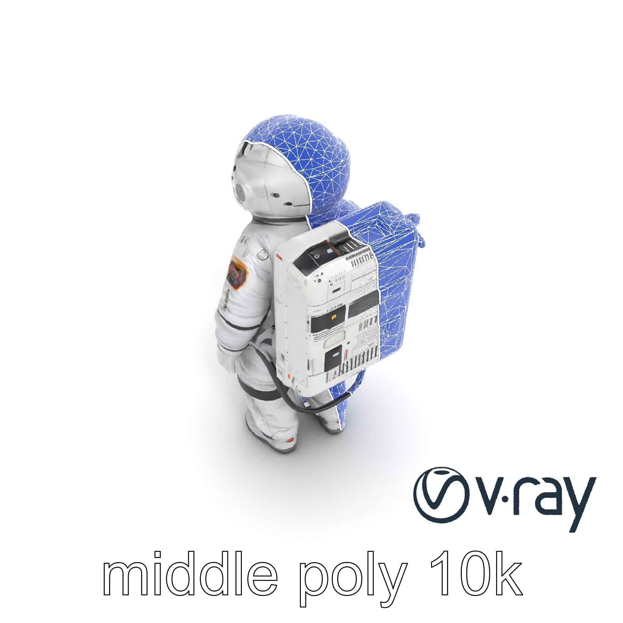 Japanese JAXA Spacesuit Prototype model pack Low-poly 3D model_14