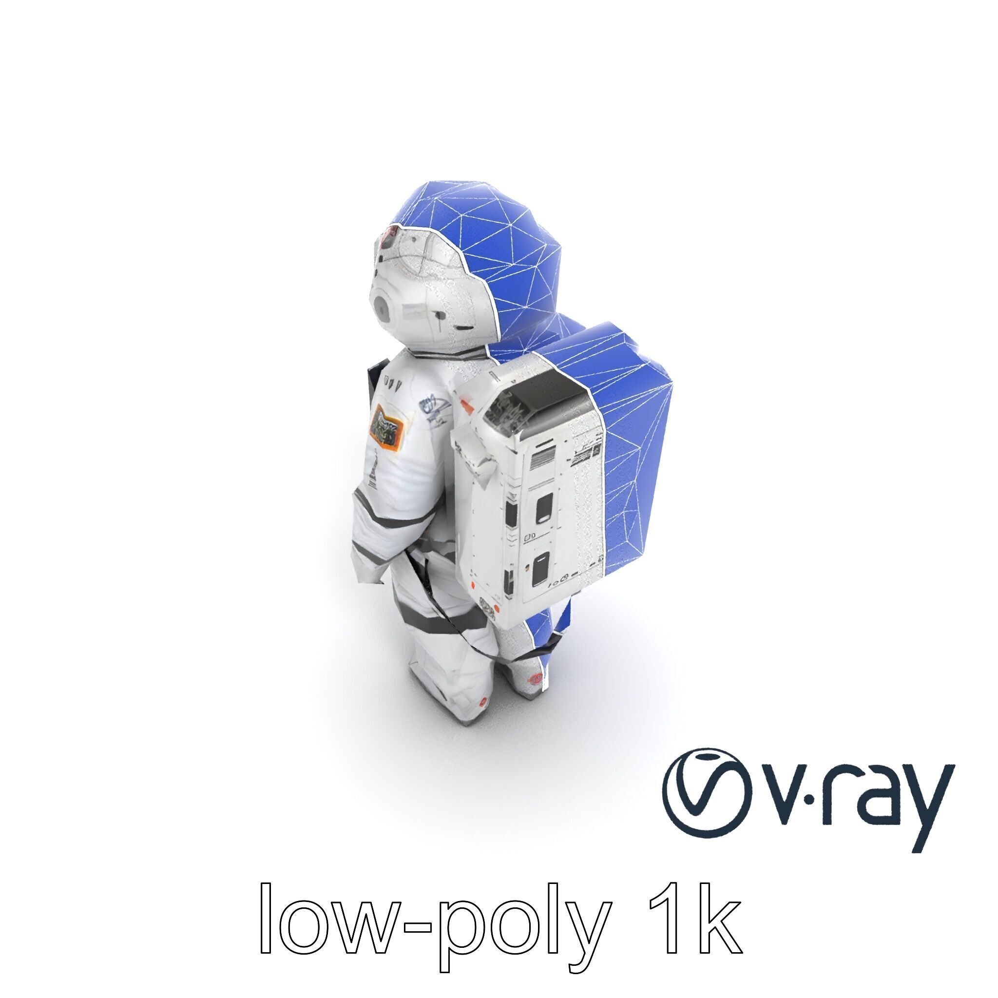 Japanese JAXA Spacesuit Prototype model pack Low-poly 3D model_29