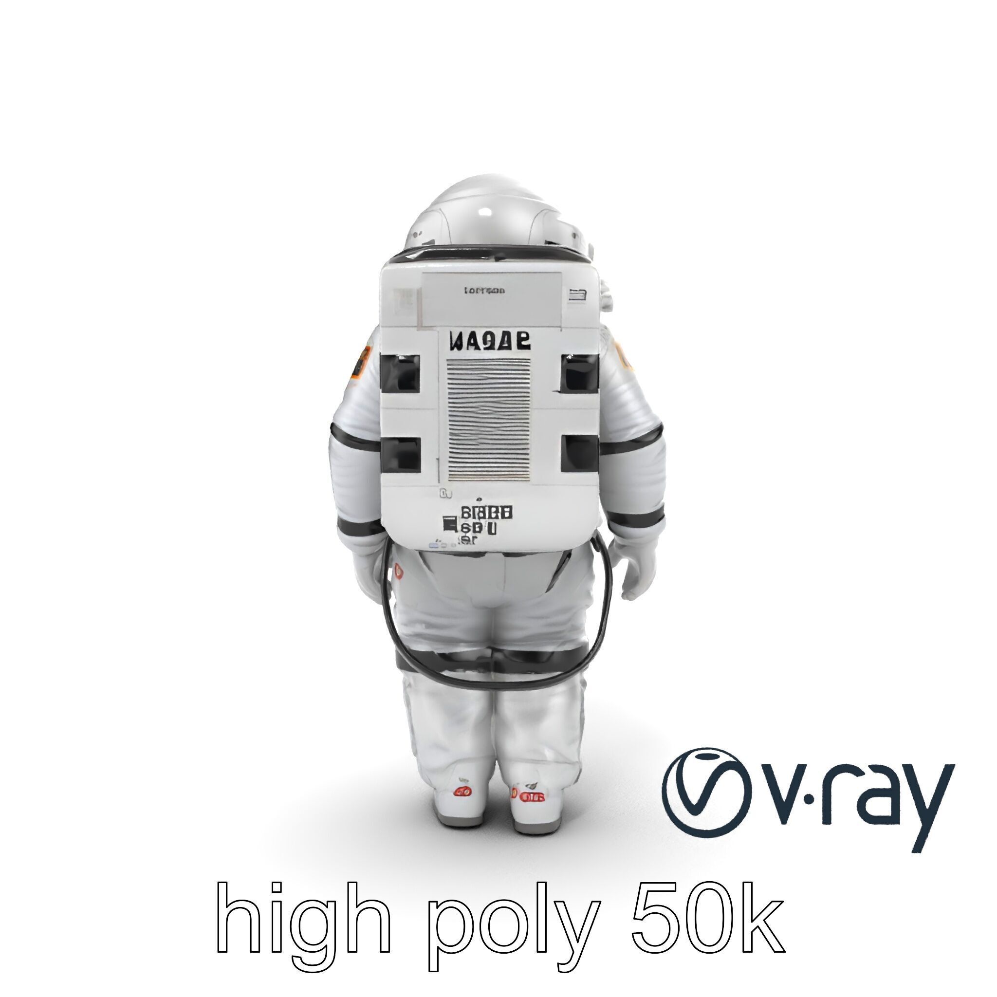 Japanese JAXA Spacesuit Prototype model pack Low-poly 3D model_24