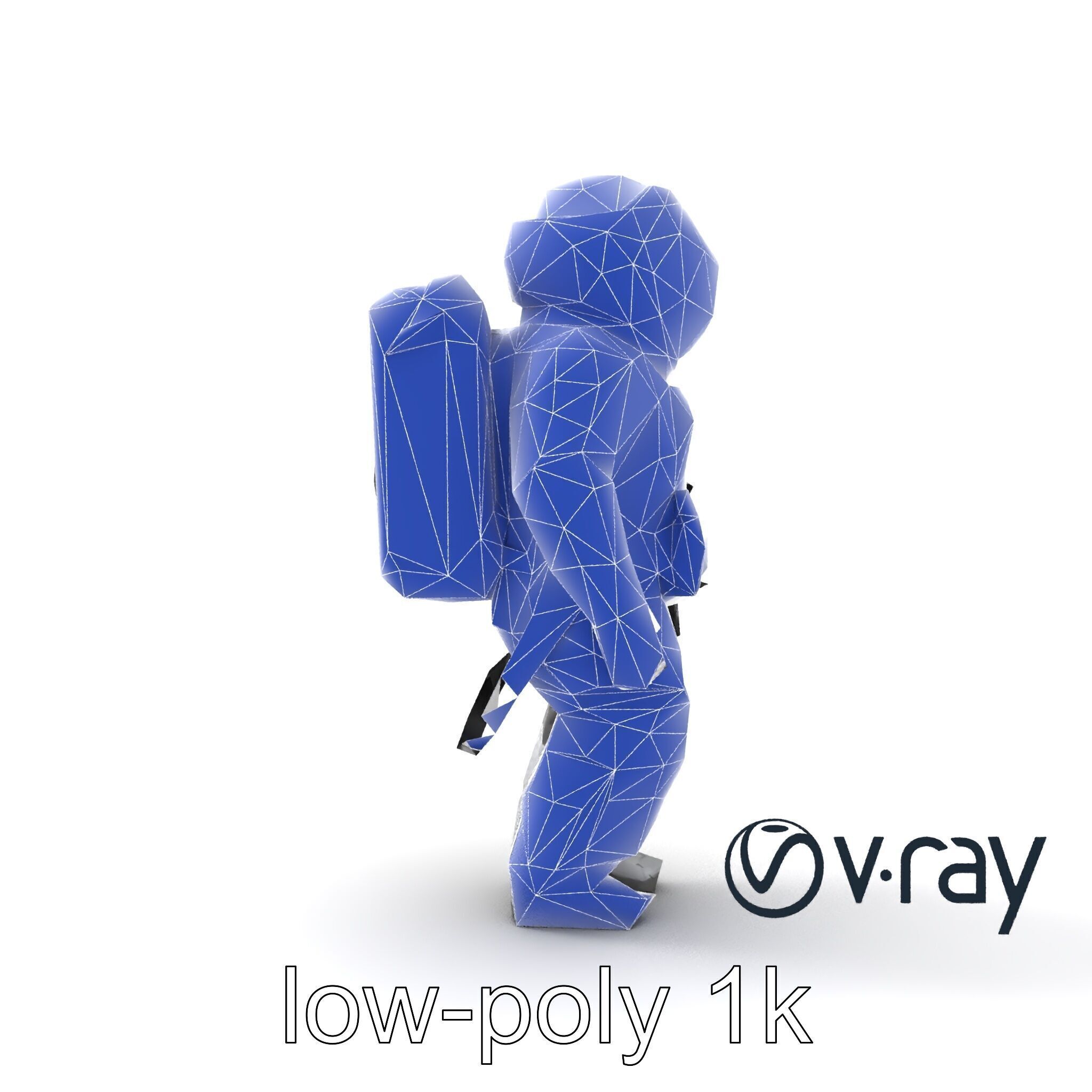 Japanese JAXA Spacesuit Prototype model pack Low-poly 3D model_11