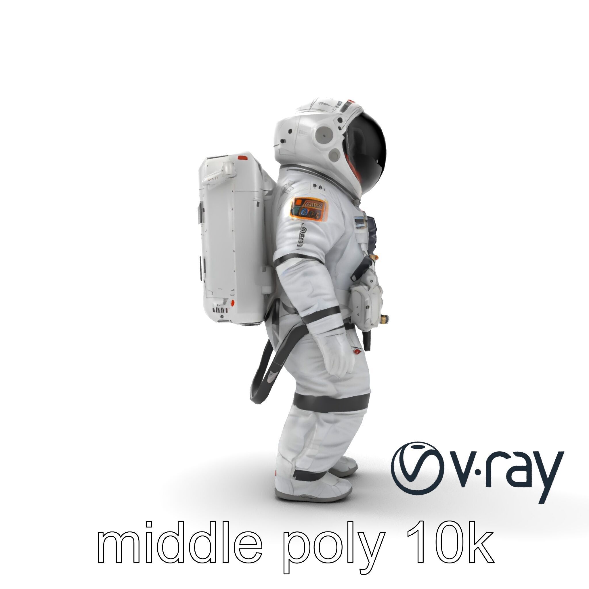 Japanese JAXA Spacesuit Prototype model pack Low-poly 3D model_20