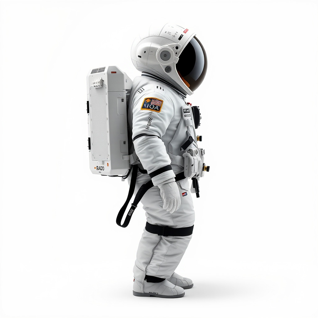 Japanese JAXA Spacesuit Prototype model pack Low-poly 3D model_3