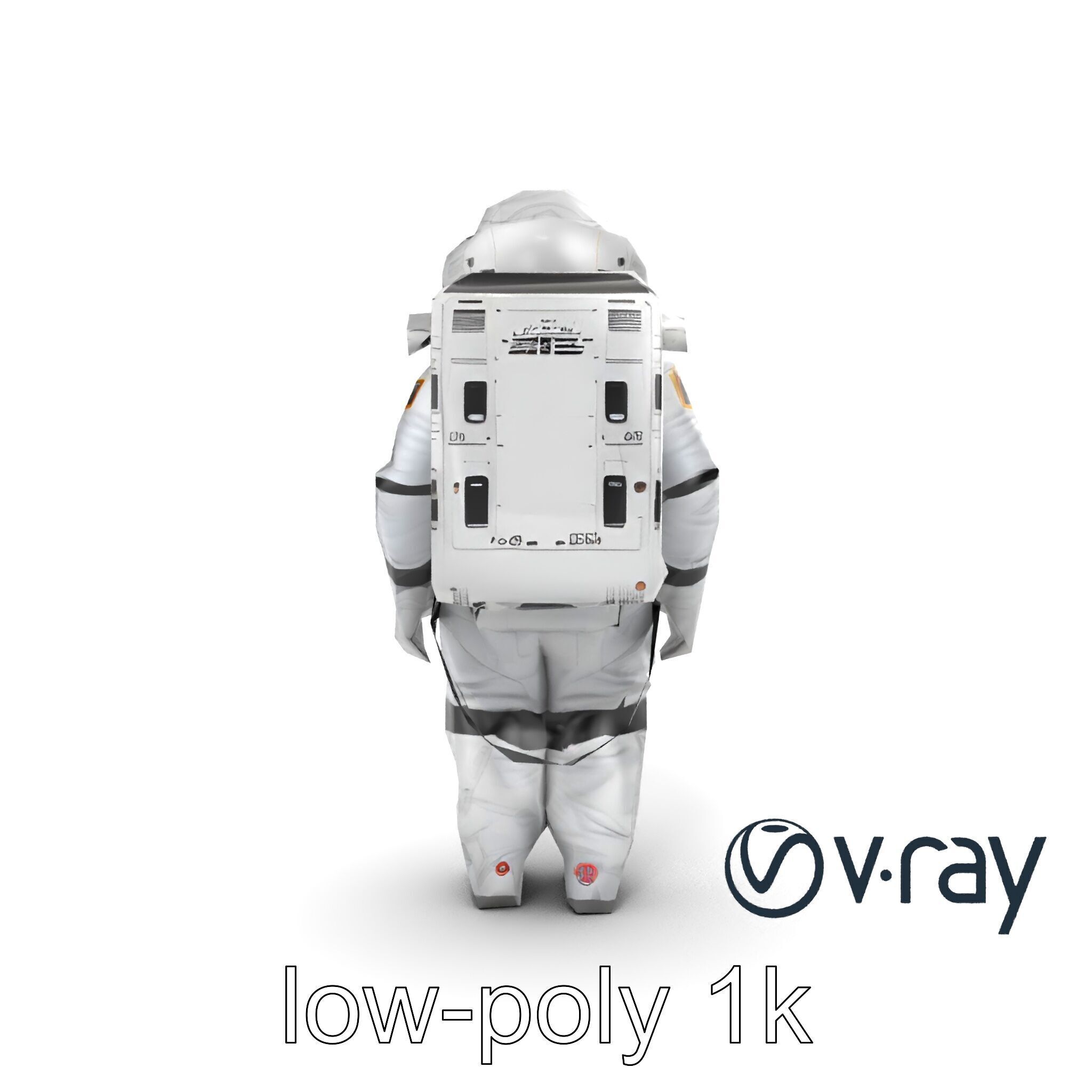 Japanese JAXA Spacesuit Prototype model pack Low-poly 3D model_16