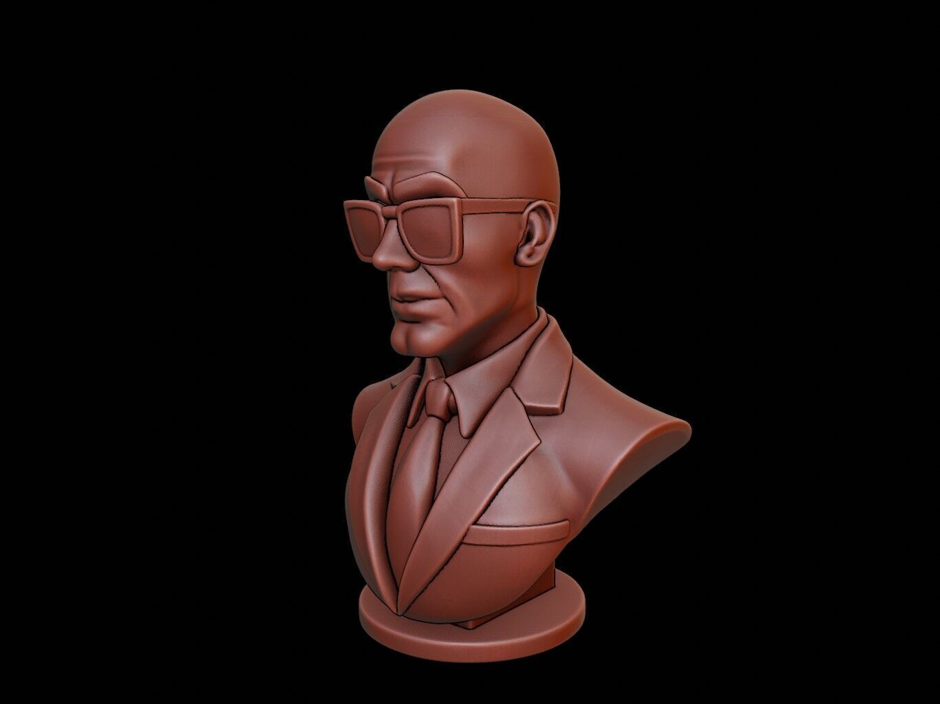 Spy Bust 3D print model_2