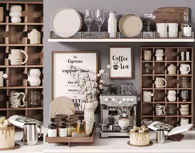 Nordic Kitchen Coffee Bar 23 3D model