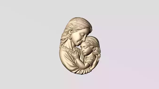 Mother Baby Pendant 2